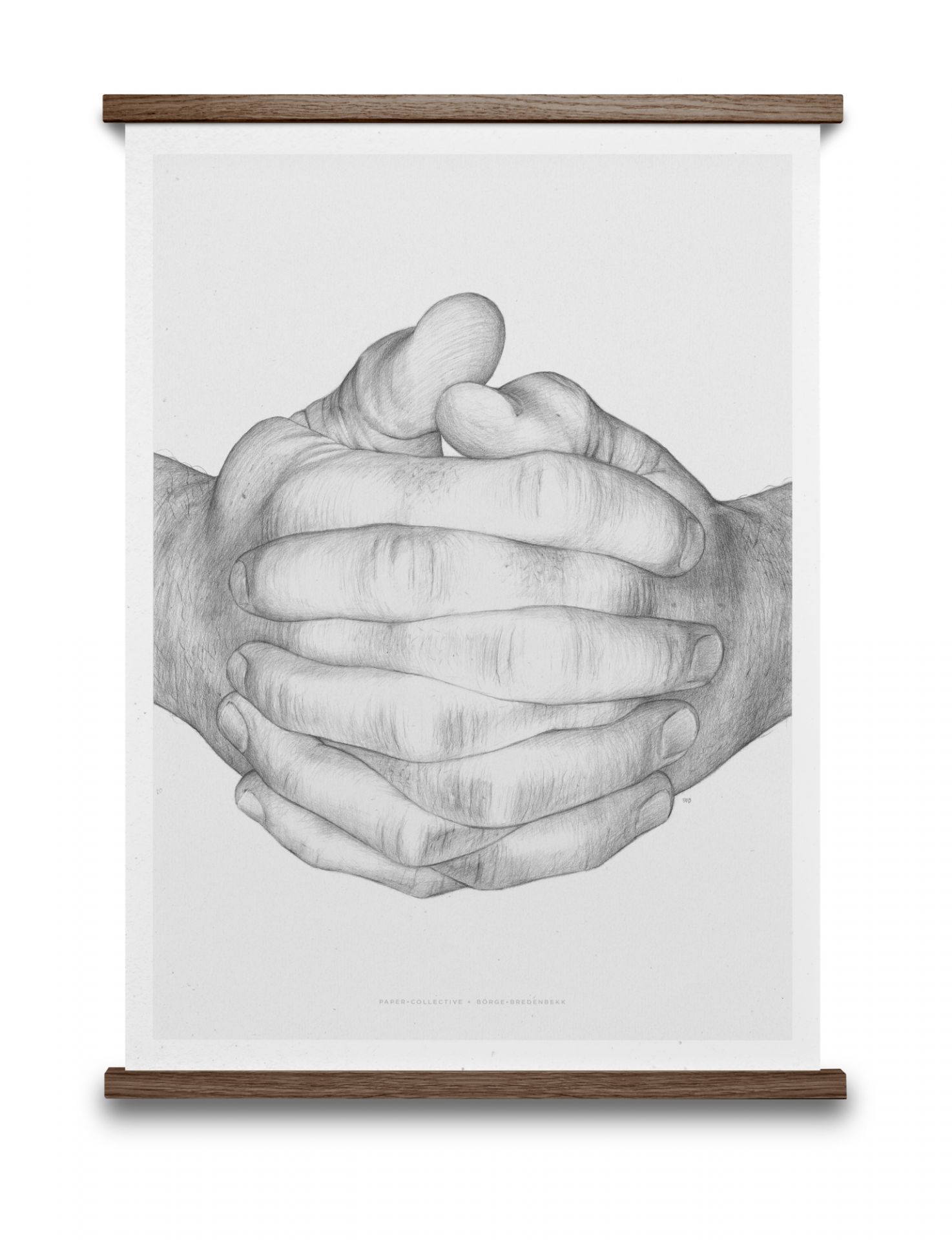 Folded Hands Poster Paper Collective SINGLE PIECES