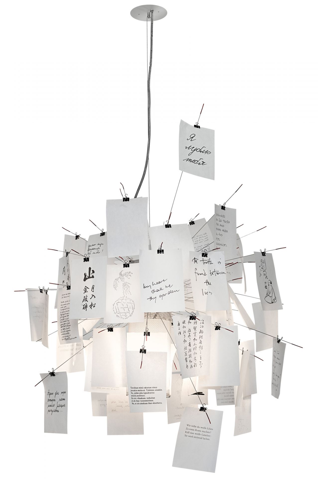 Klassiek Heerlijk plein Zettel´z 6 pendant lamp Ingo Maurer | INGO MAURER 1156000