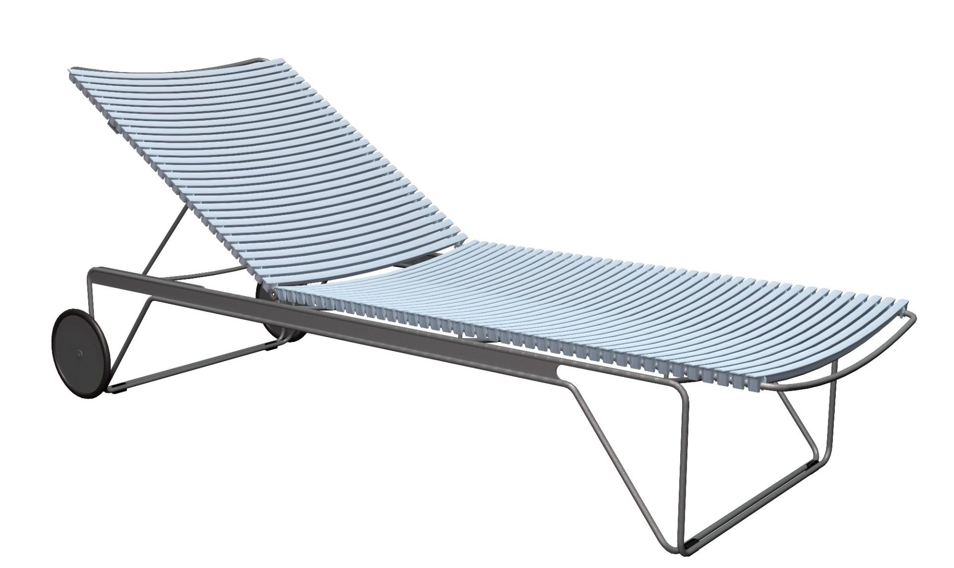 Click Adjustable Chaise Longue sun lounger Outdoor HOUE