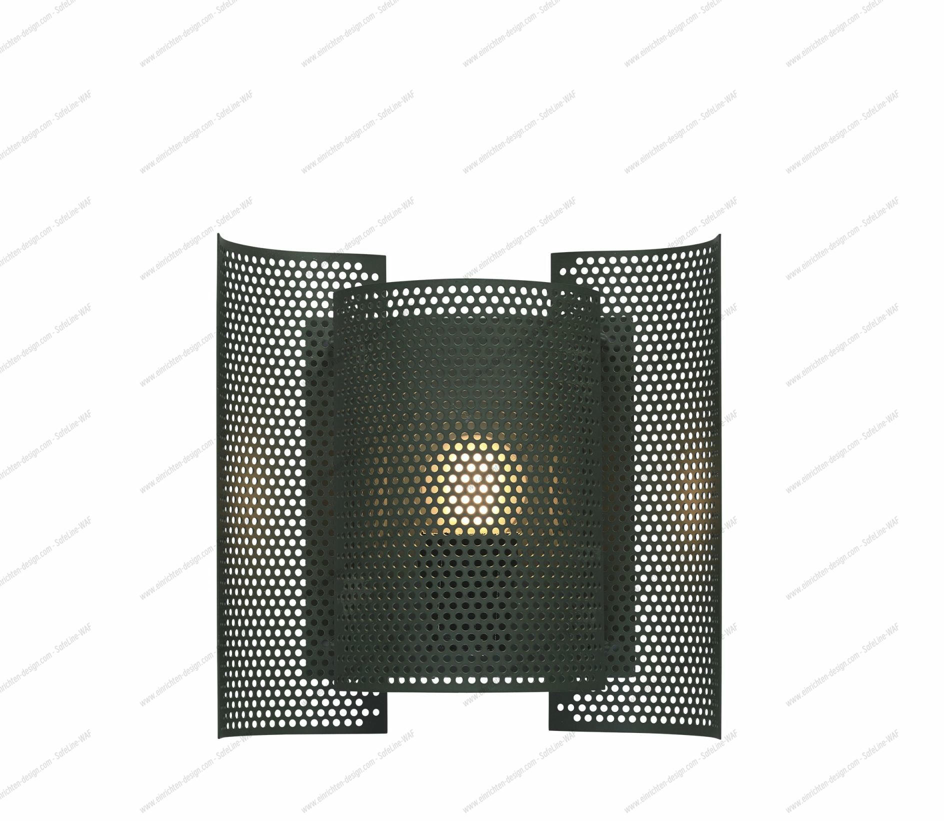 Butterfly perforated Wall lamp dark green Northern