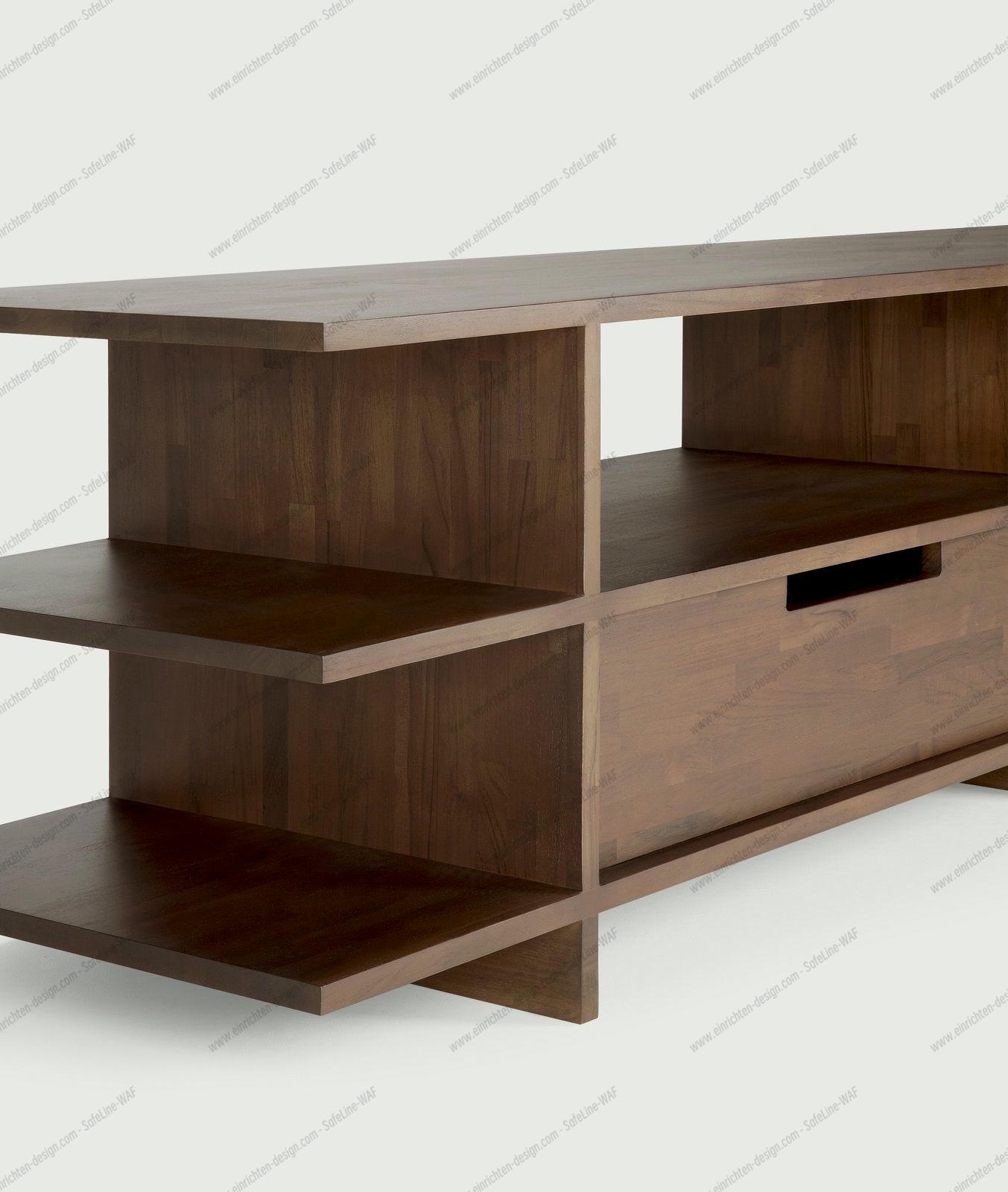 Kabuki TV Sideboard 2 drawers teak brown Ethnicraft