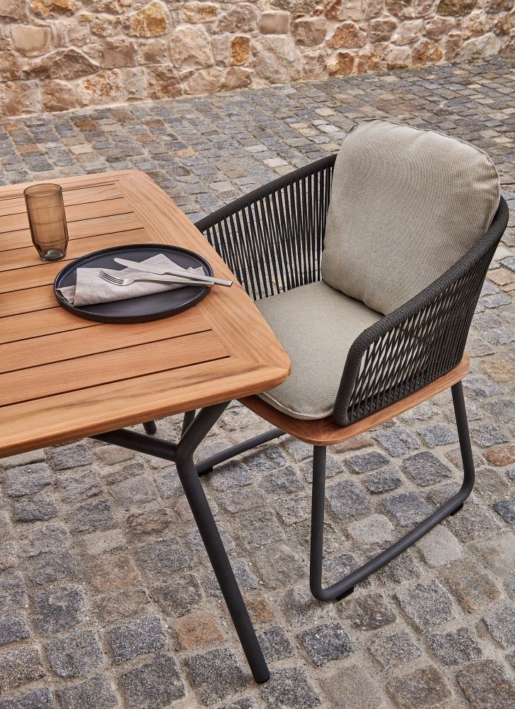 Denia Outdoor Dining Table Teak Weishäupl