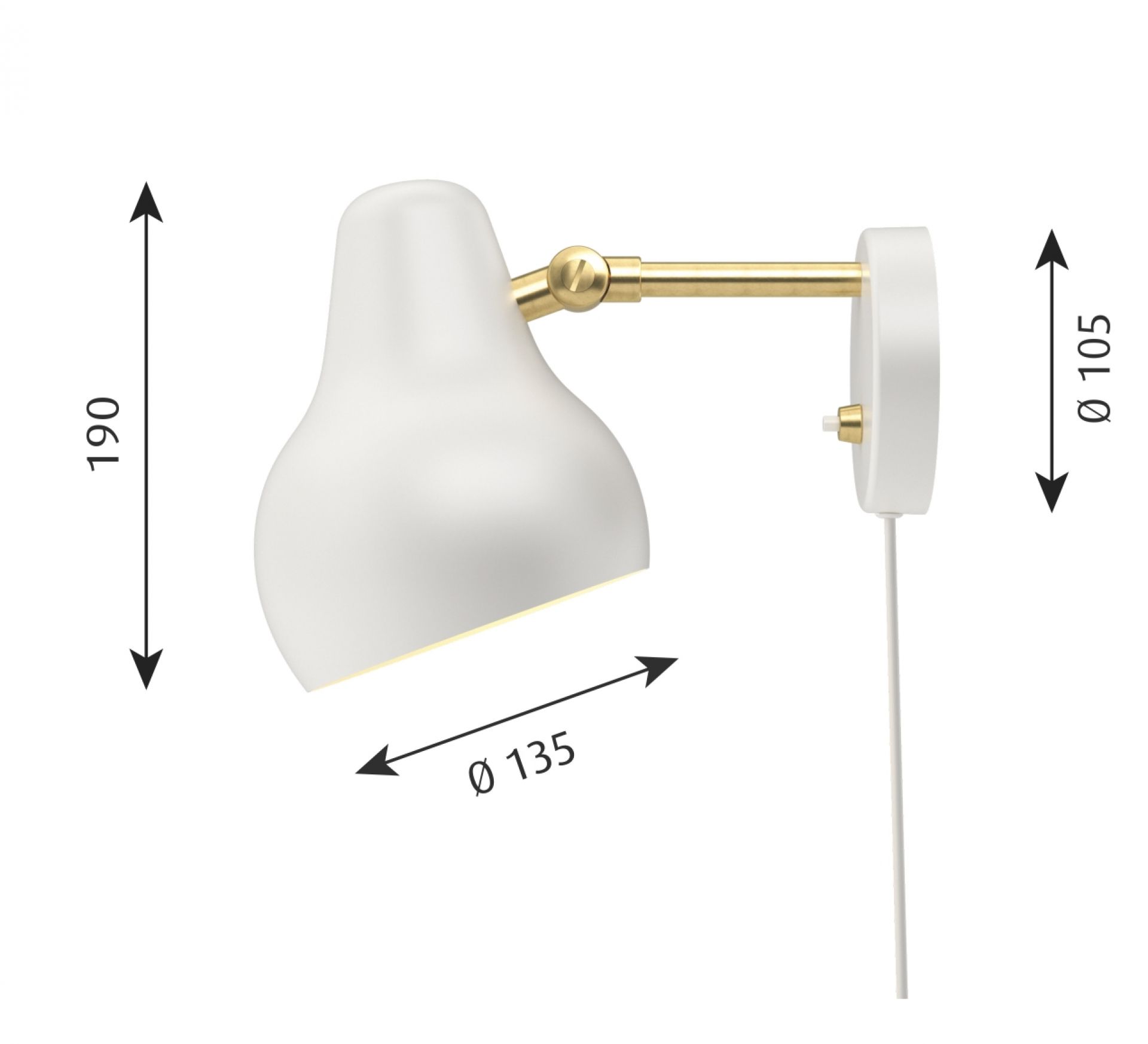 VL38 Wall lamp Louis Poulsen