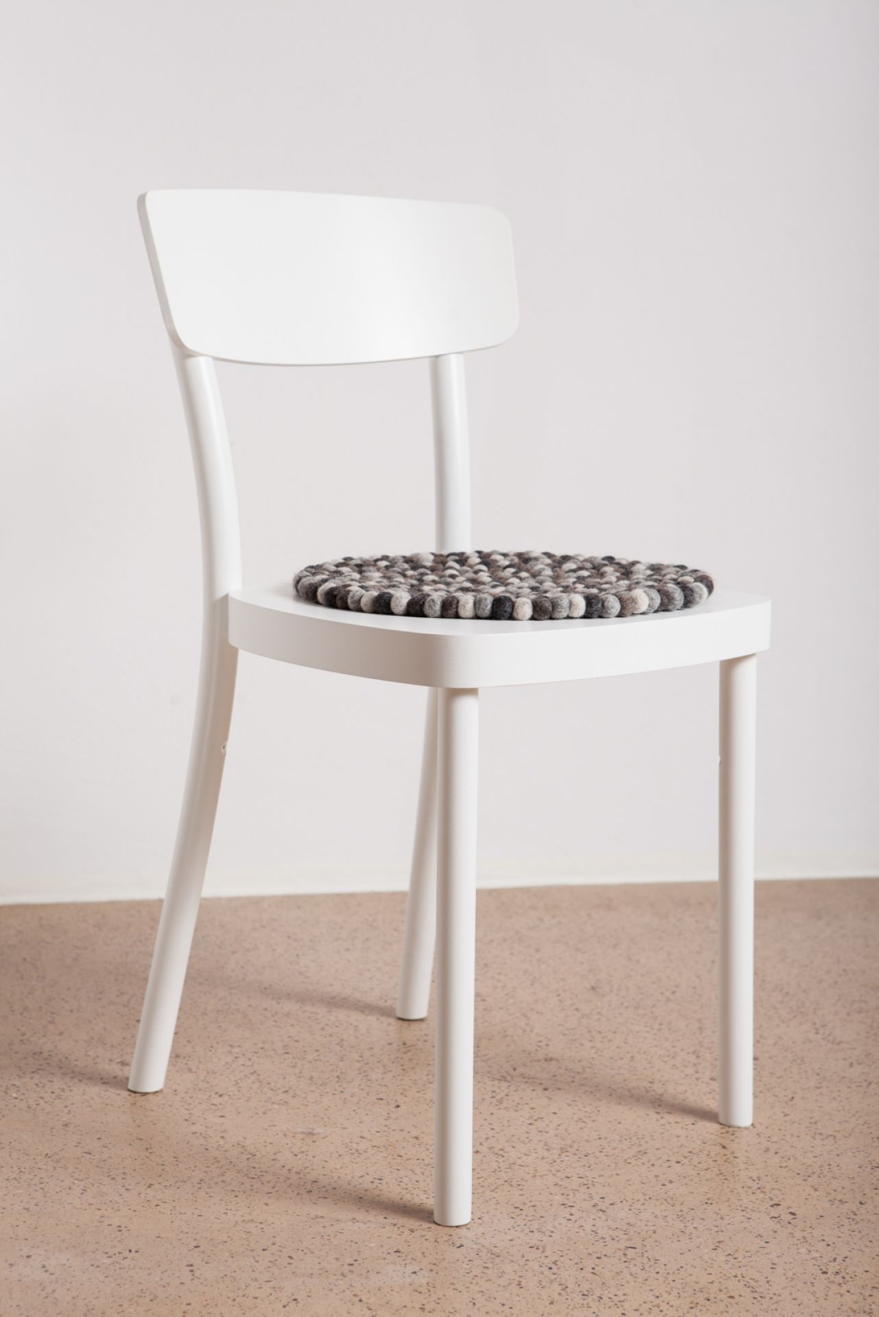Felt ball Cushion for Chair round 36 cm myfelt SINGLE PIECES