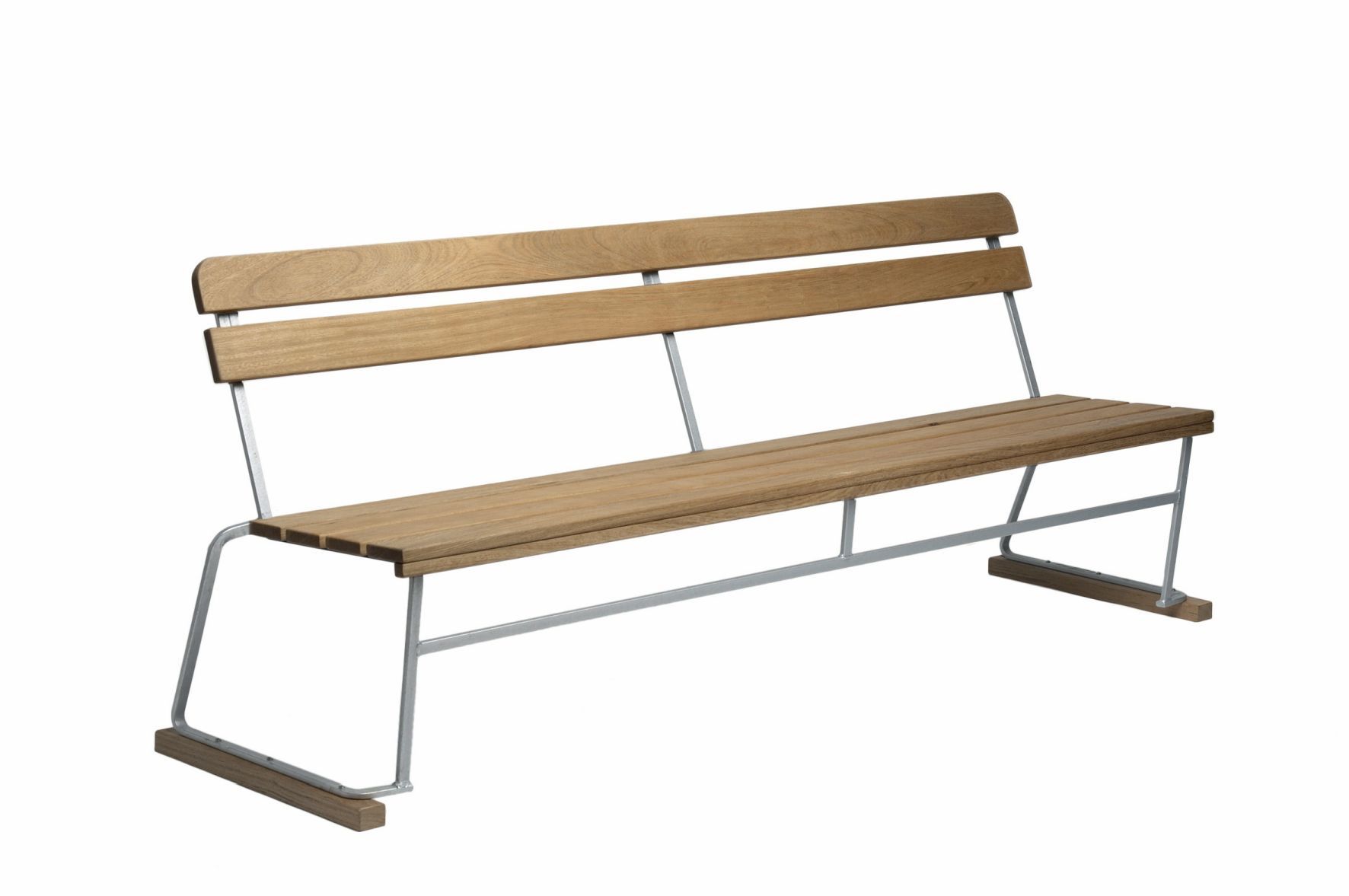 Sofa 5 Bench with Backrest Oak Grythyttan Stalmöbler