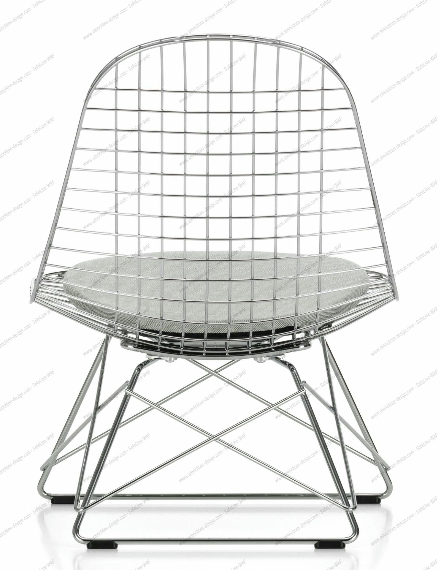 LKR-5 Wire Chair Chair with Seat Cushion Vitra