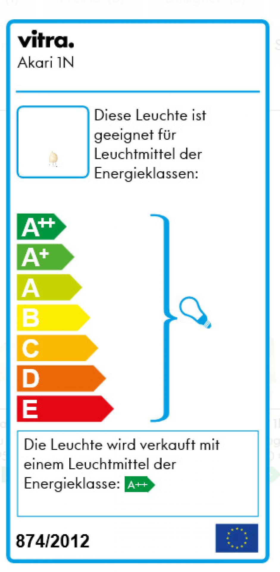 Akari Table lamp 1N Vitra