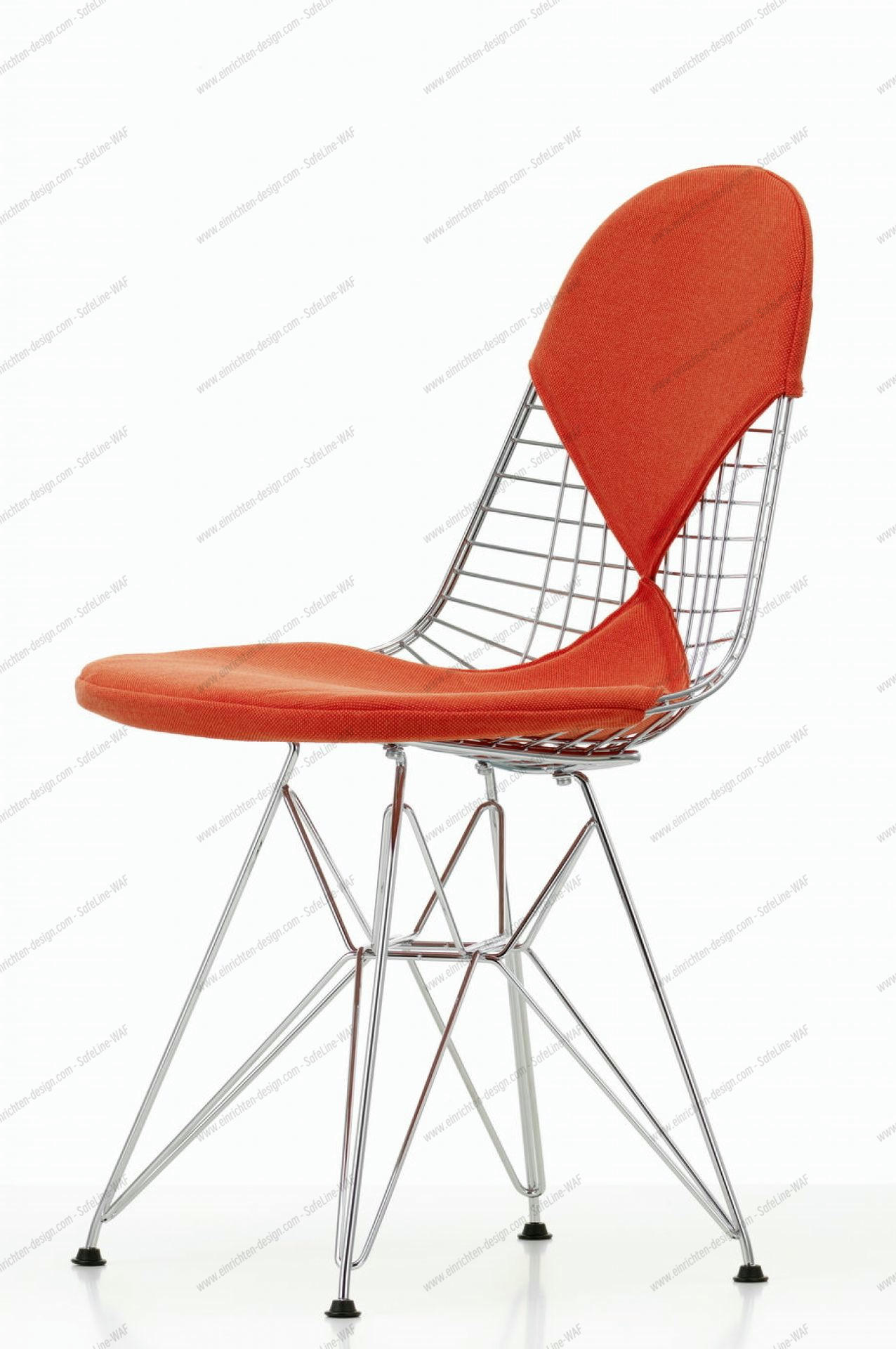 DKR-2 Wire Chair with seat and back cushion Vitra