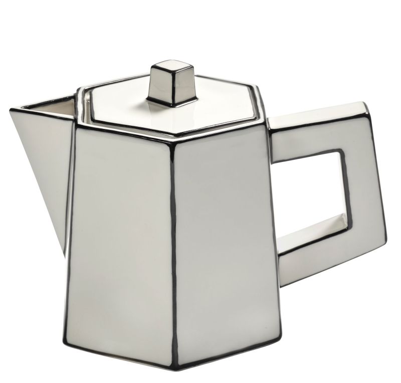 Teapot white/black Carte Blanche Serax 