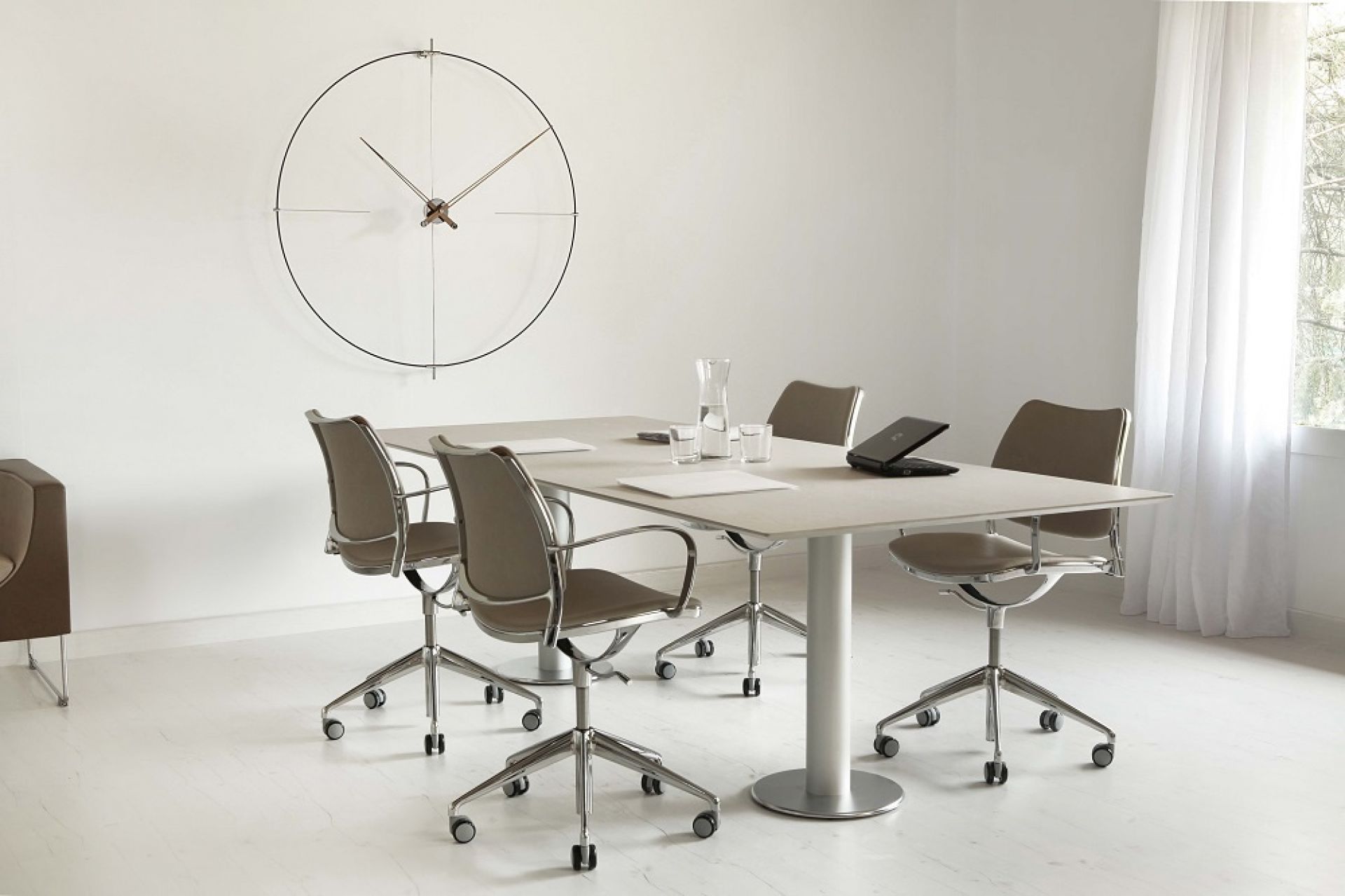 Bilbao N/ L Wall Clock nomon Black-White