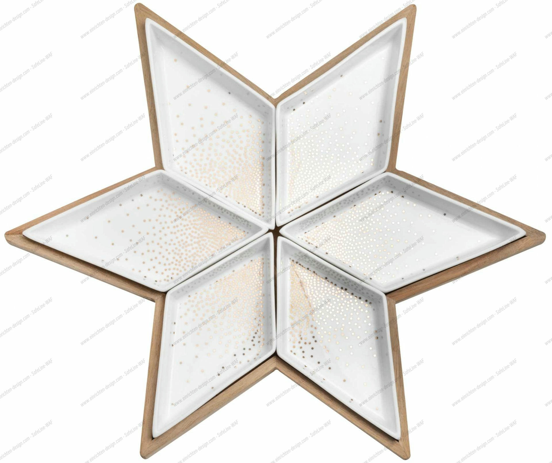 Star plate with serving bowls Räder