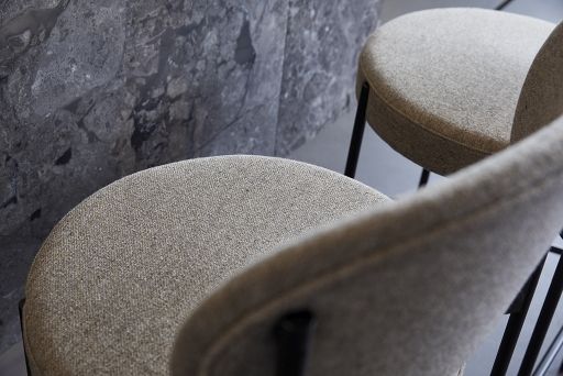 Series 430 Bar Stool Bar stool 75 cm BLACK / REMIX 123 Verpan SINGLE PIECES