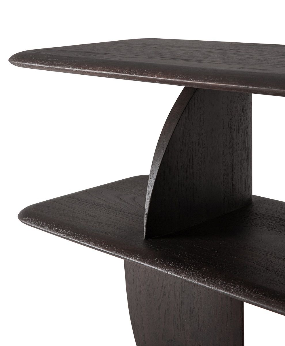 Geometric Console / Side Table dark teak Ethnicraft