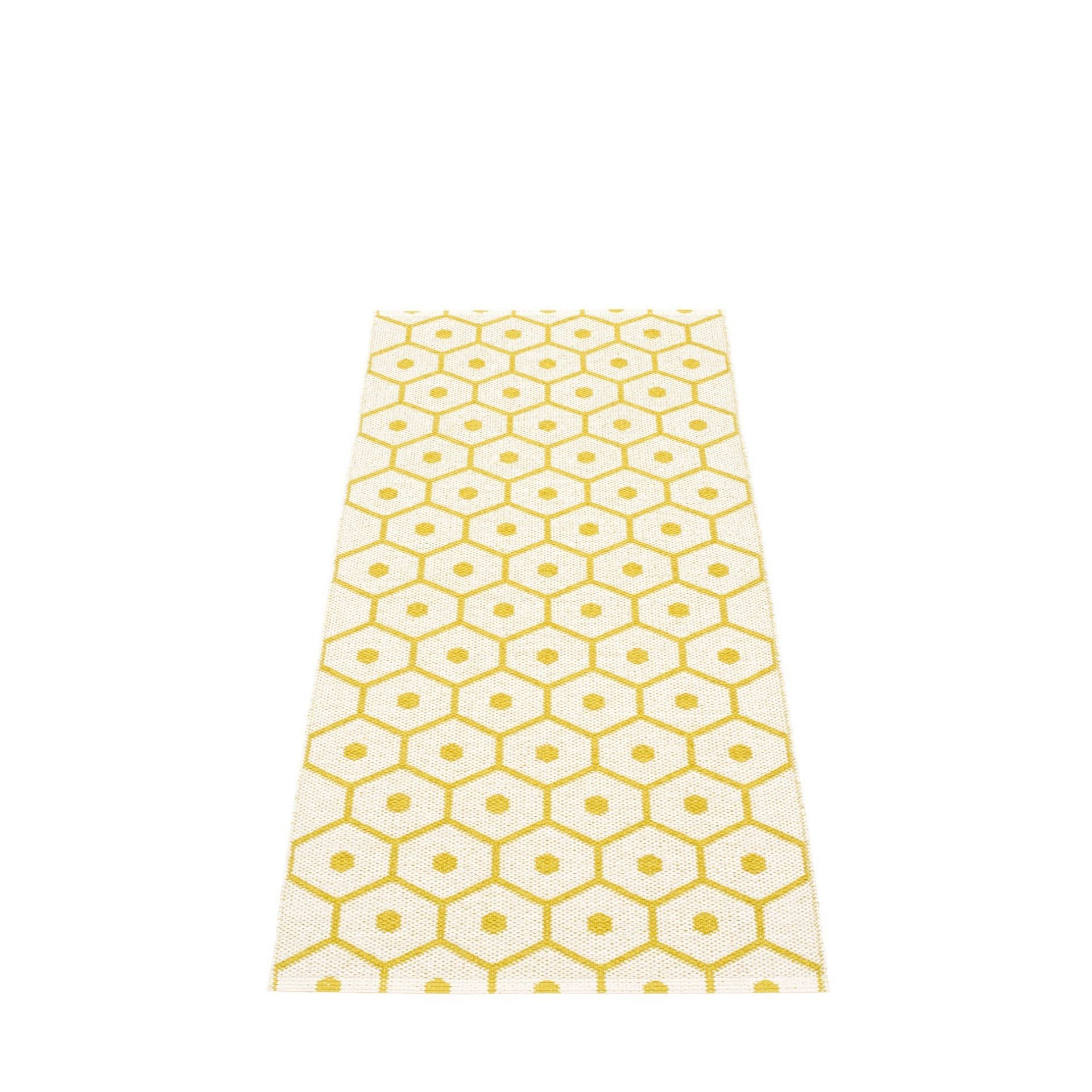 Honey Plastic Carpet 70x160 cm Pappelina Mustard-Vanilla