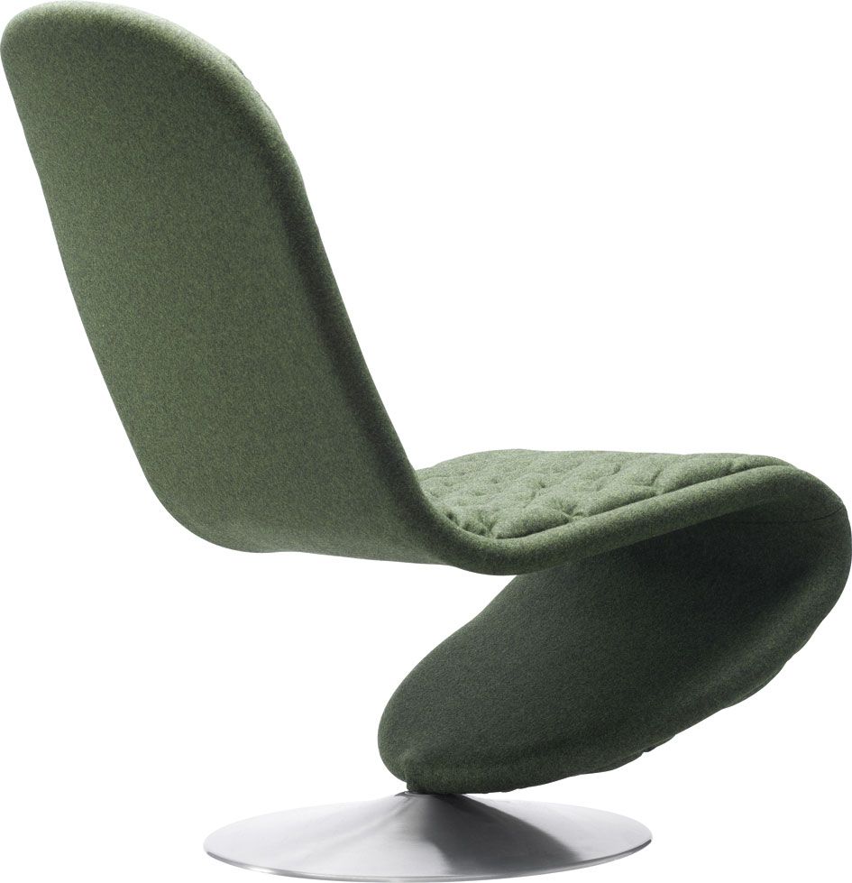 System 1-2-3 Lounge Deluxe Round Base Armchair Verpan 