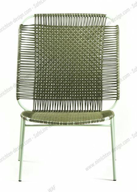 Cielo Lounge Chair High Lounge Chair High Outdoor ames Olive green - Pastel green