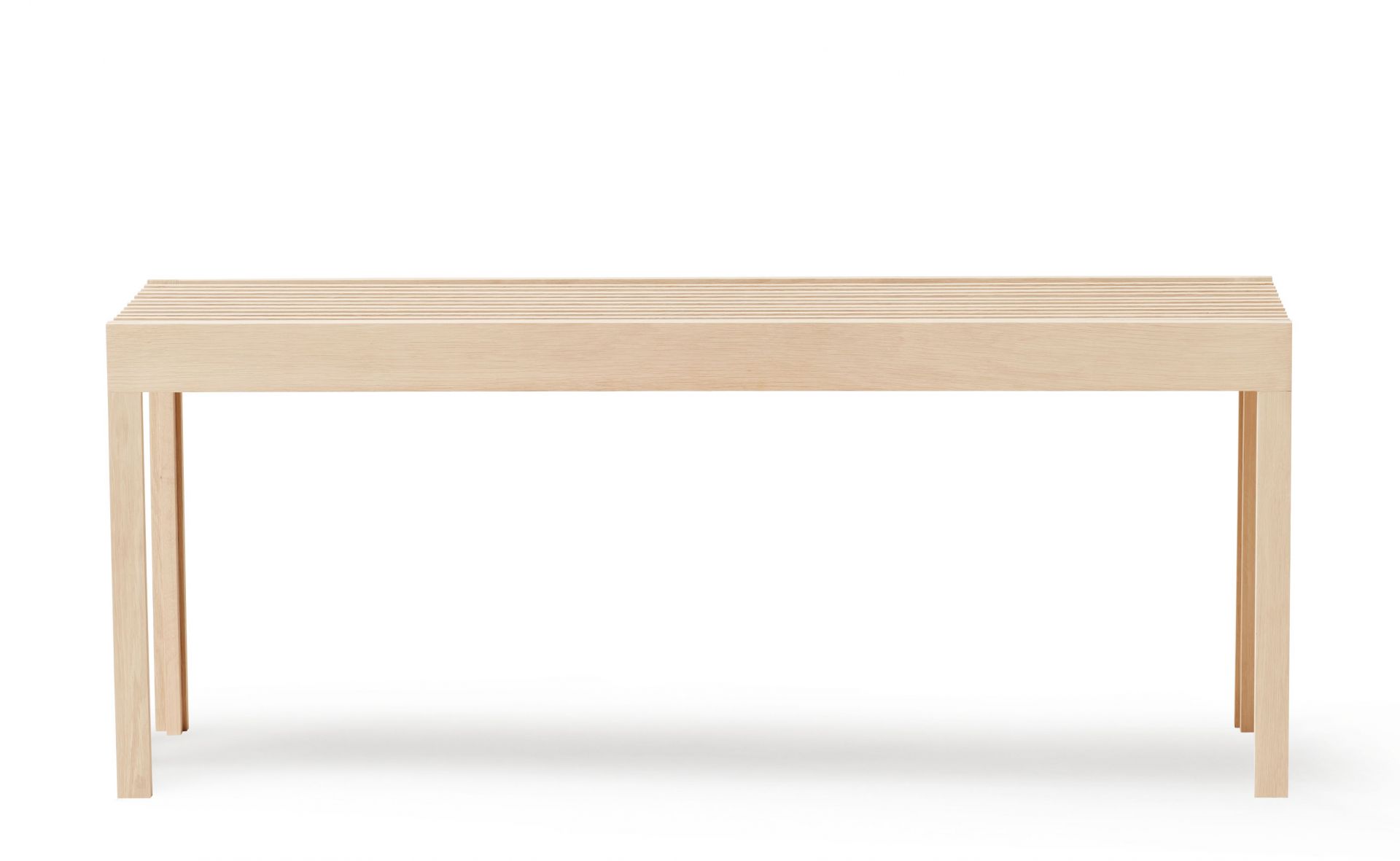 Lightweight Bench Oak white oiled Form & Refine