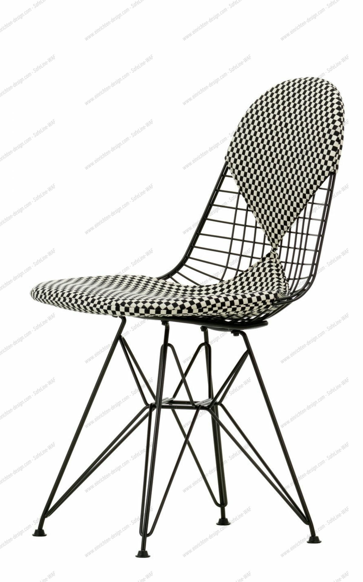 DKR-2 Wire Chair with seat and back cushion Vitra