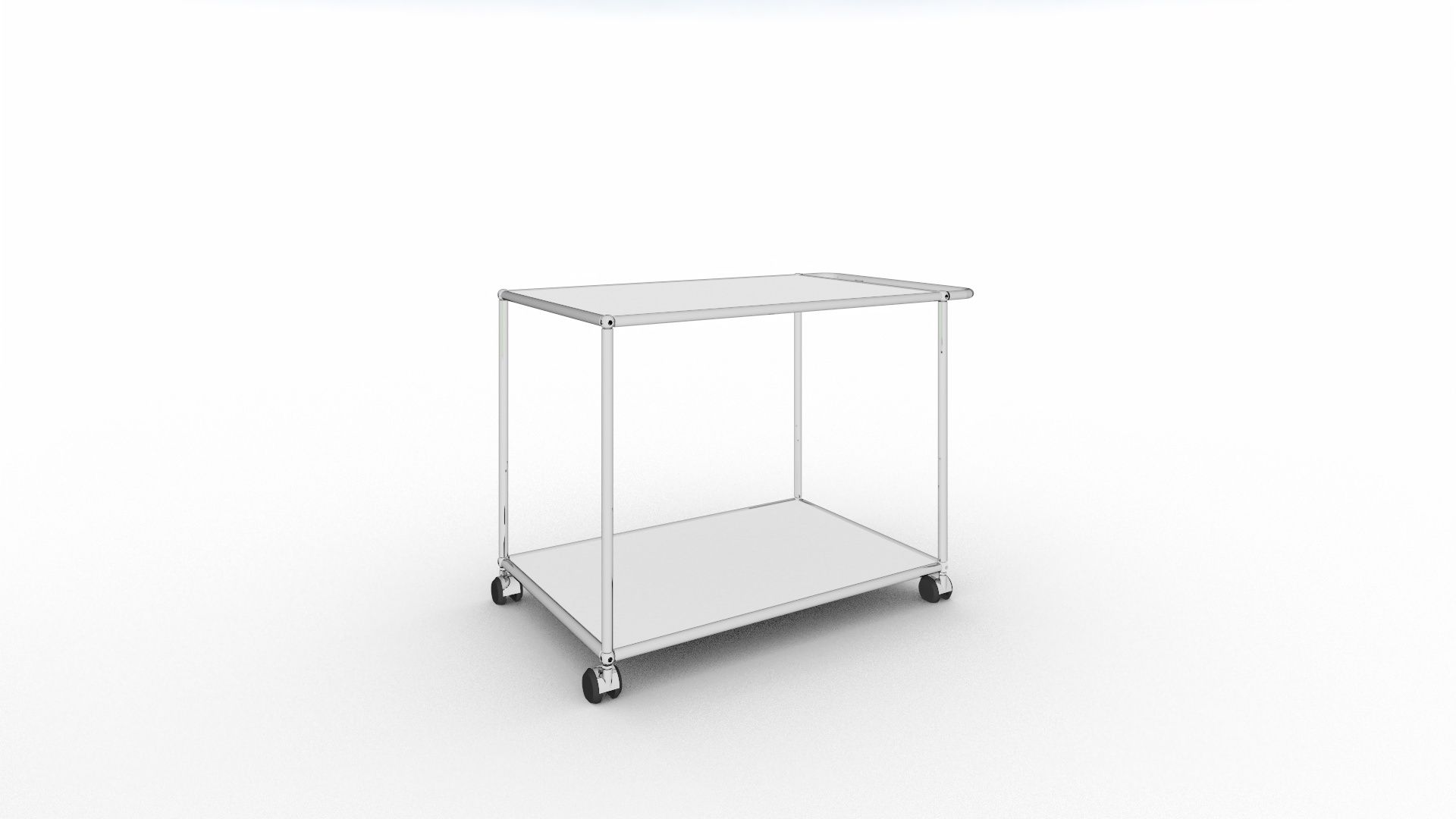 USM Haller serving trolley with castors WHITE SINGLE PIECES