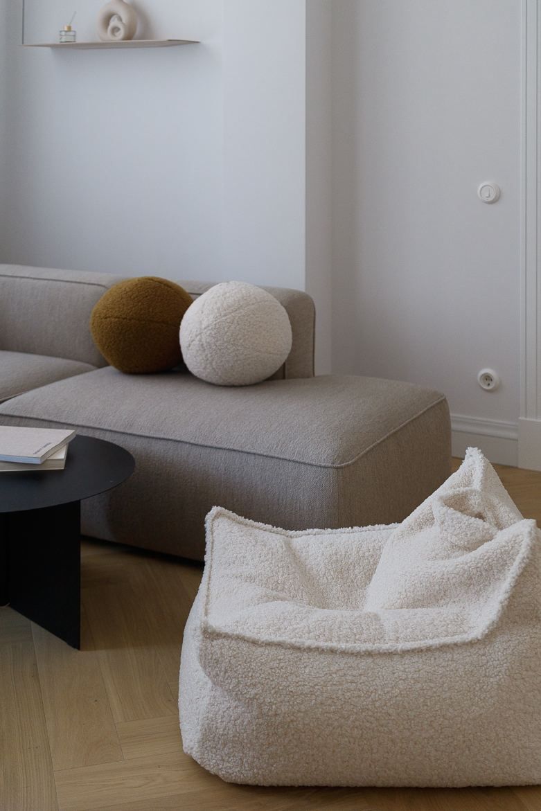 Children's beanbag armchair teddy fabric Wigiwama