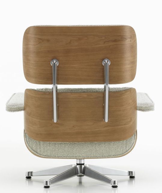 Eames Lounge Chair & Ottoman armchair PREFERRED COMBINATION Nubia, cream sand, polished, cherry wood