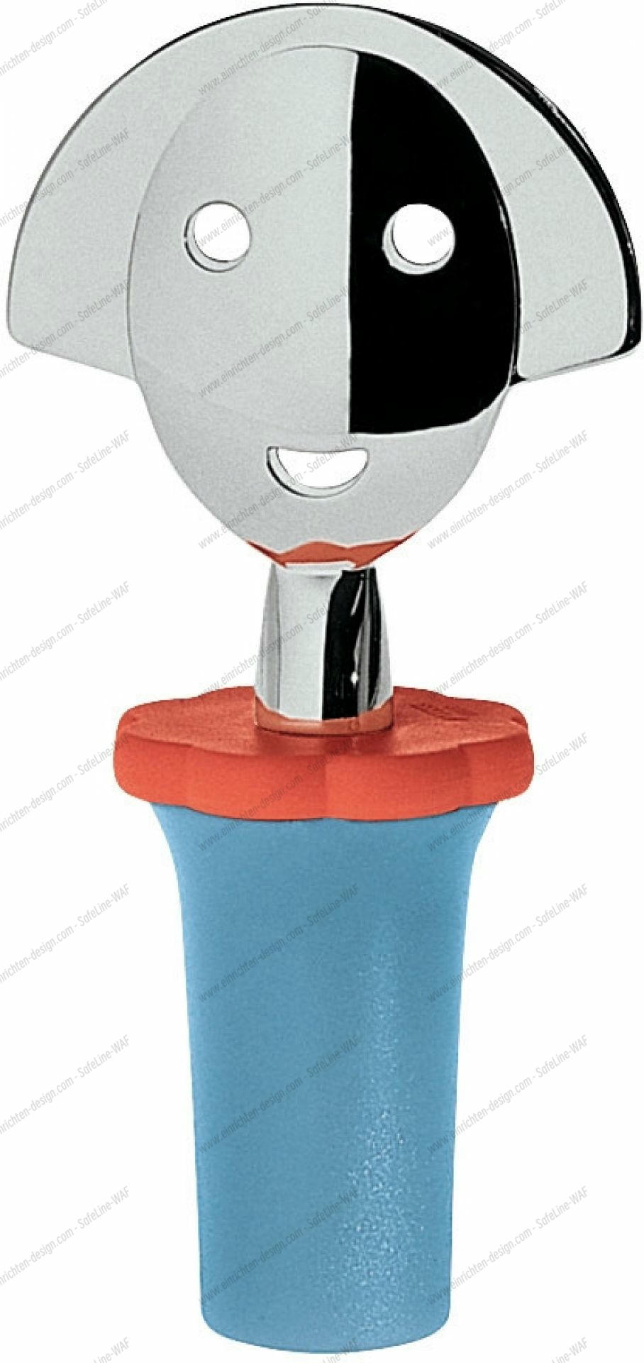 Anna Stop 2 AAM06 Bottle stopper Alessi Light blue