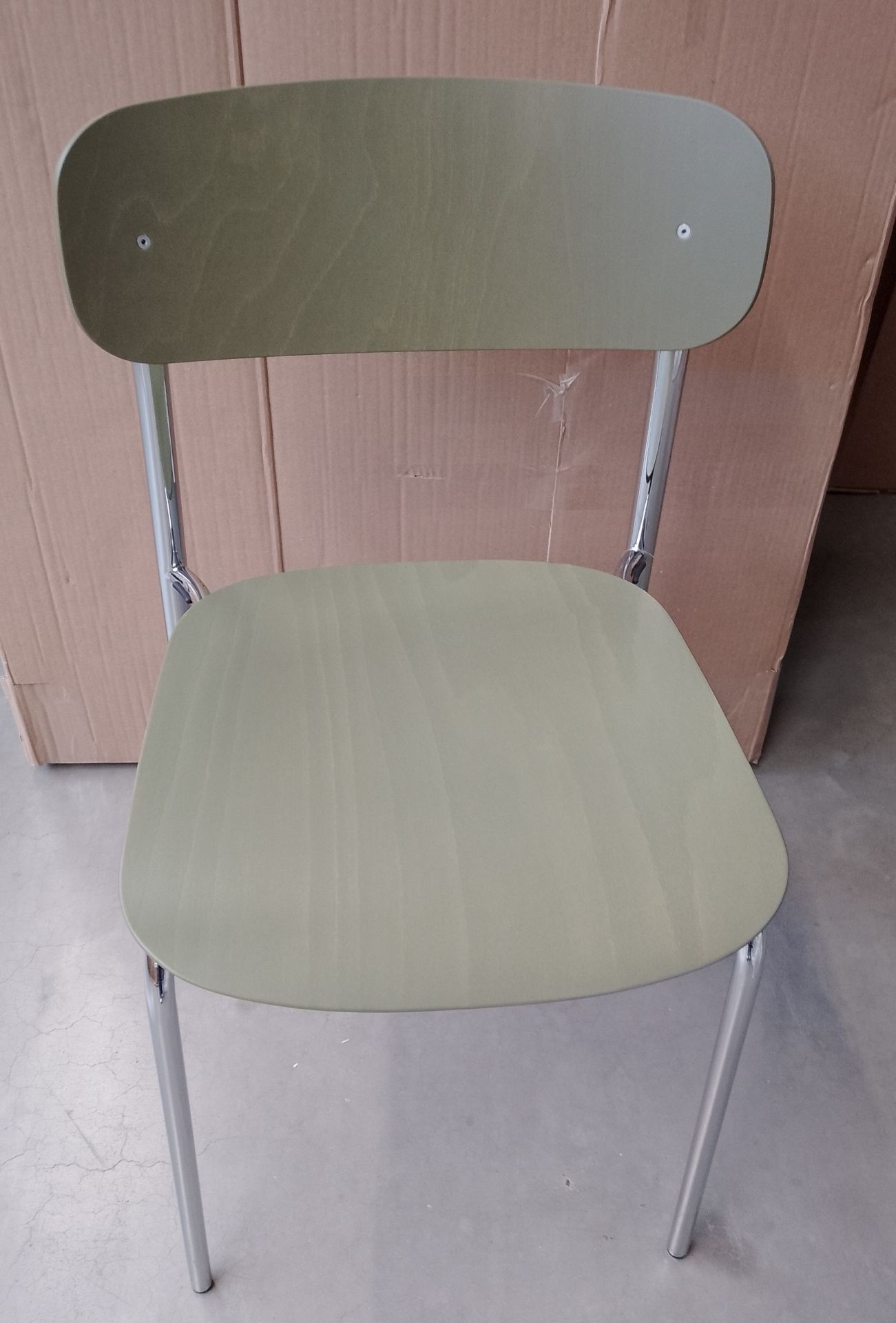 S 243 / S243 Tubular steel chair OLIVE GREEN Thonet SINGLE PIECES