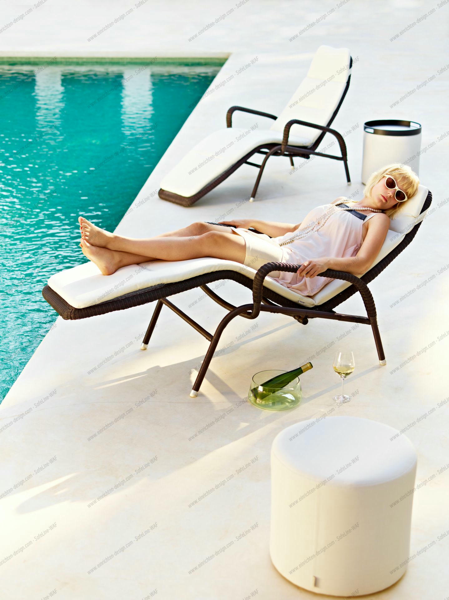 Sunrise Outdoor Sun lounger stackable Cane-Line