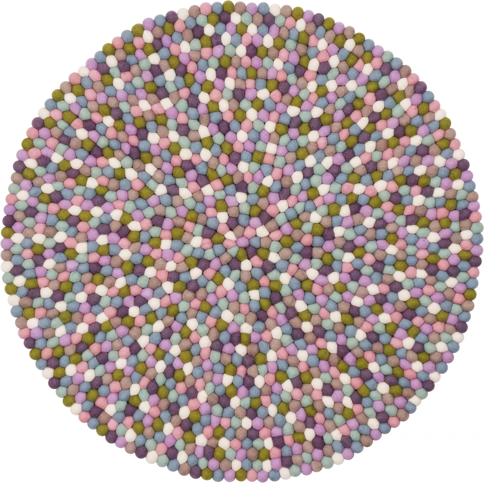 Felt ball Carpet round 140 cm myfelt Greta