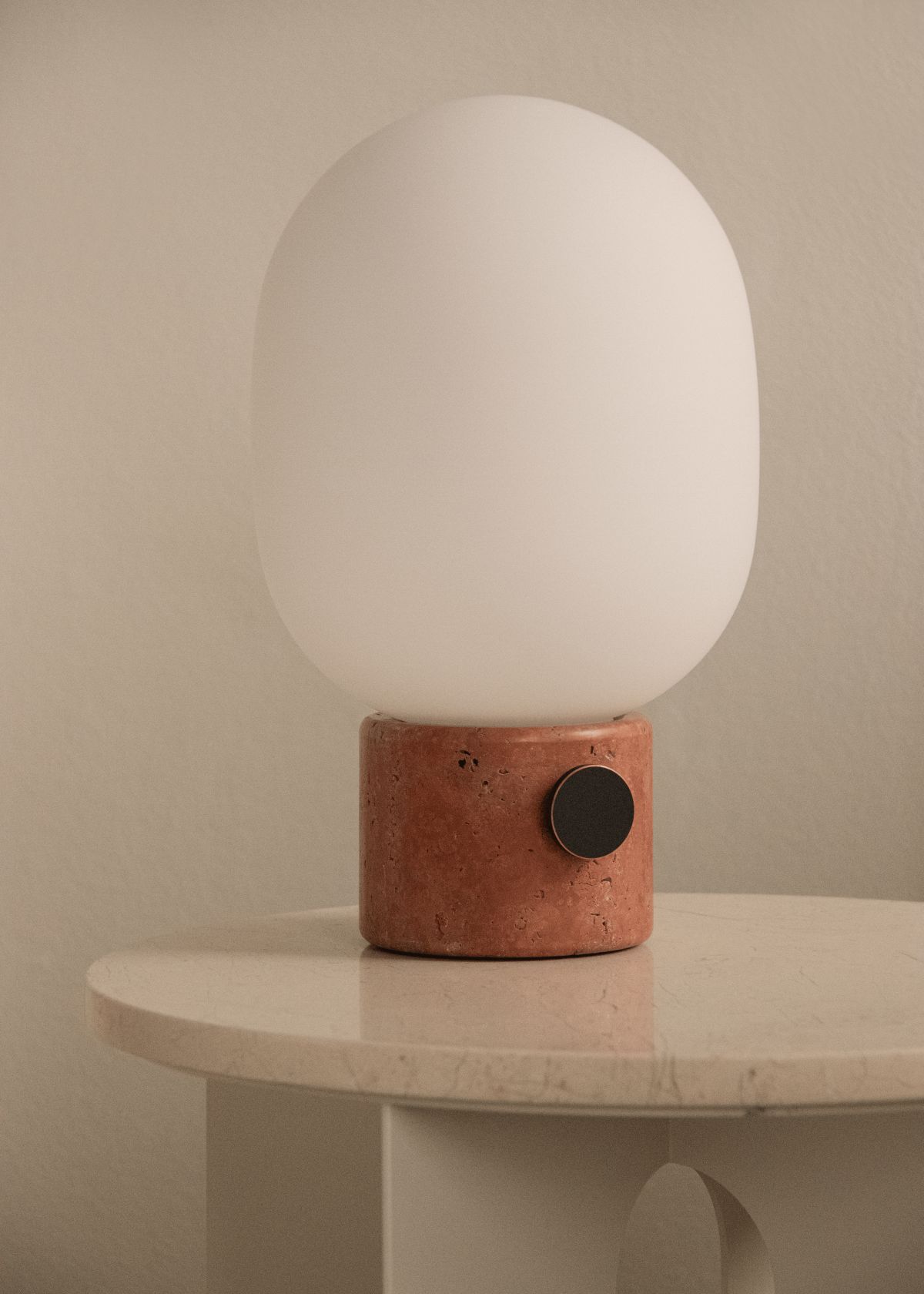 JWDA Table lamp Large Travertine red Audo Copenhagen