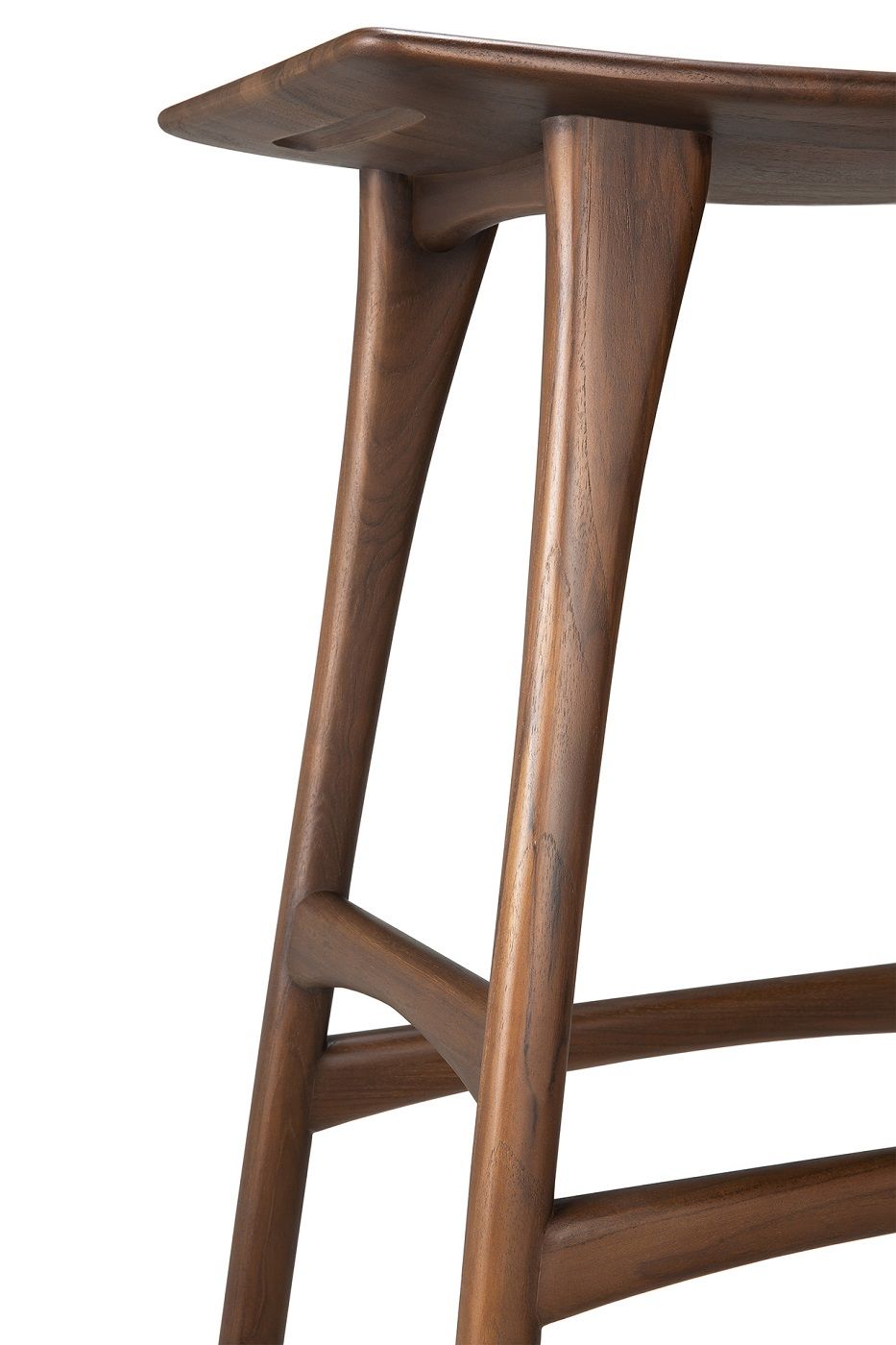 Osso Bar Stool Teak Dark Brown Ethnicraft 