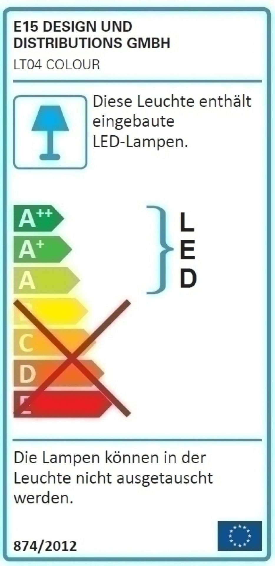 LT04 Colour floor lamp e15 - QUICK SHIP