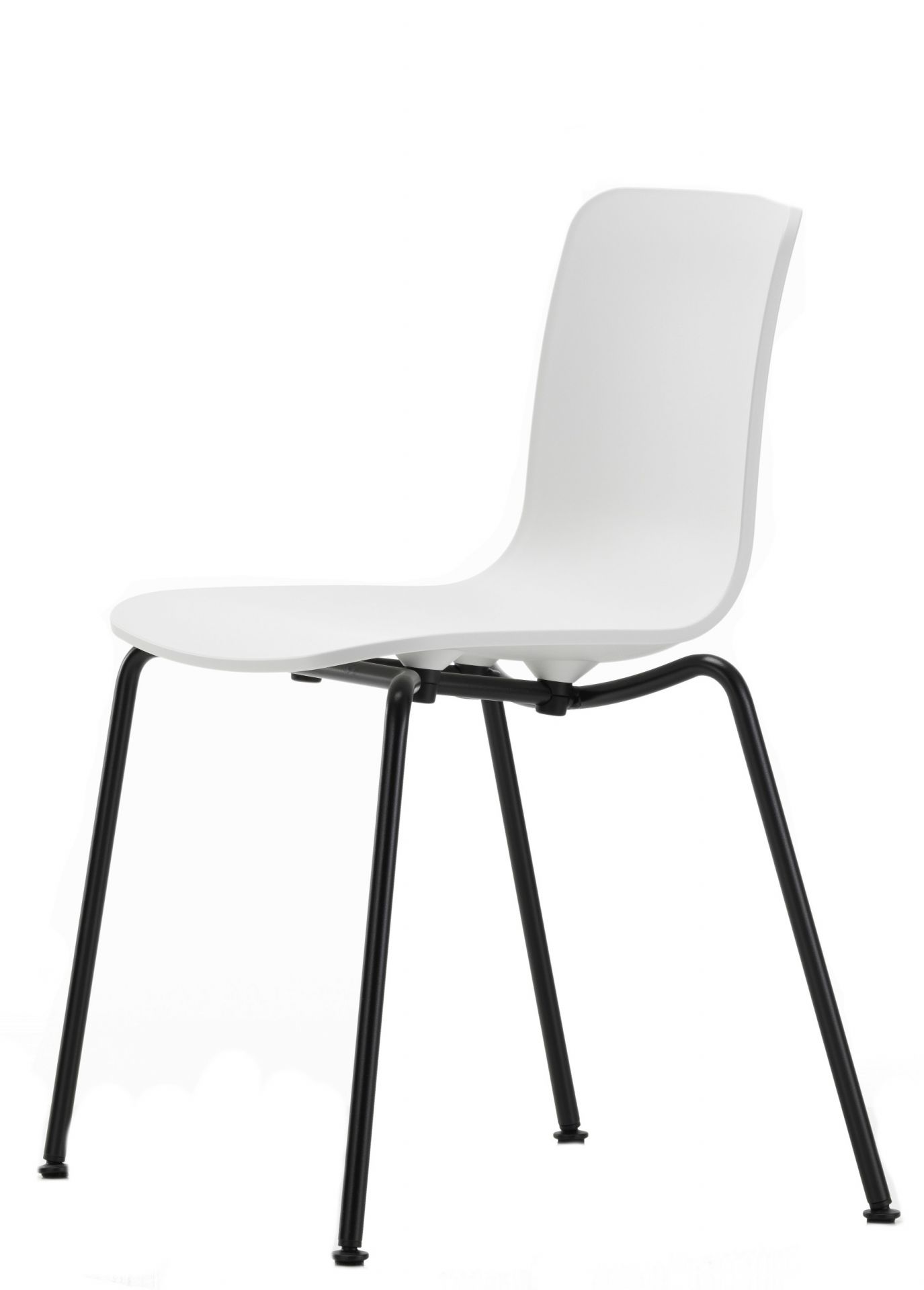 Hal RE Tube Stackable chair BASIC DARK / COTTON WHITE Vitra SINGLE PIECE