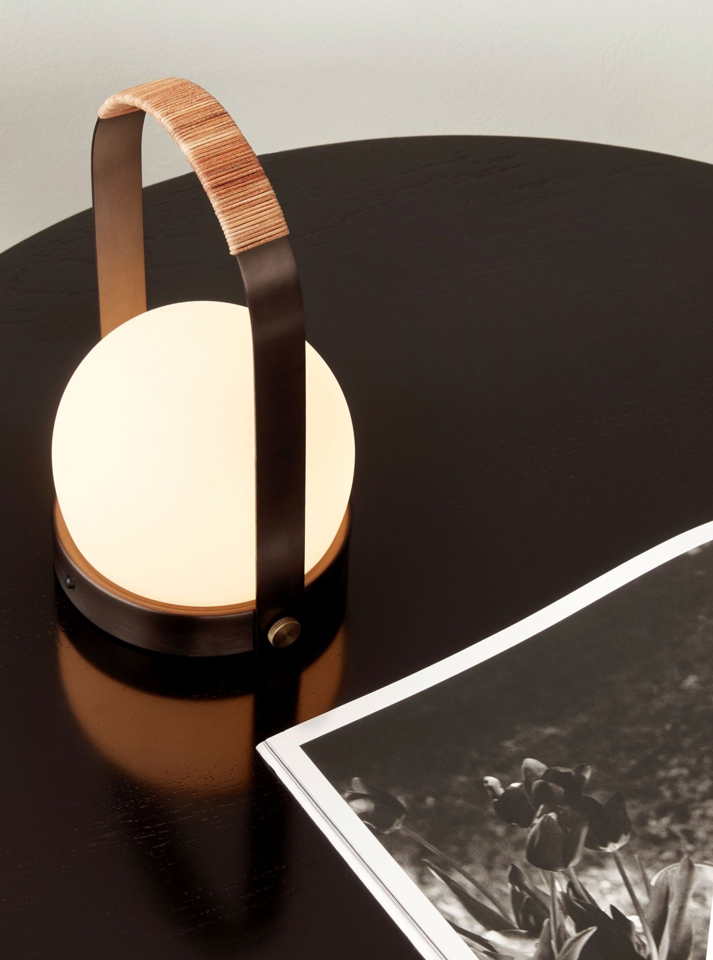 Carrie Table Lamp Leather Battery light Audo