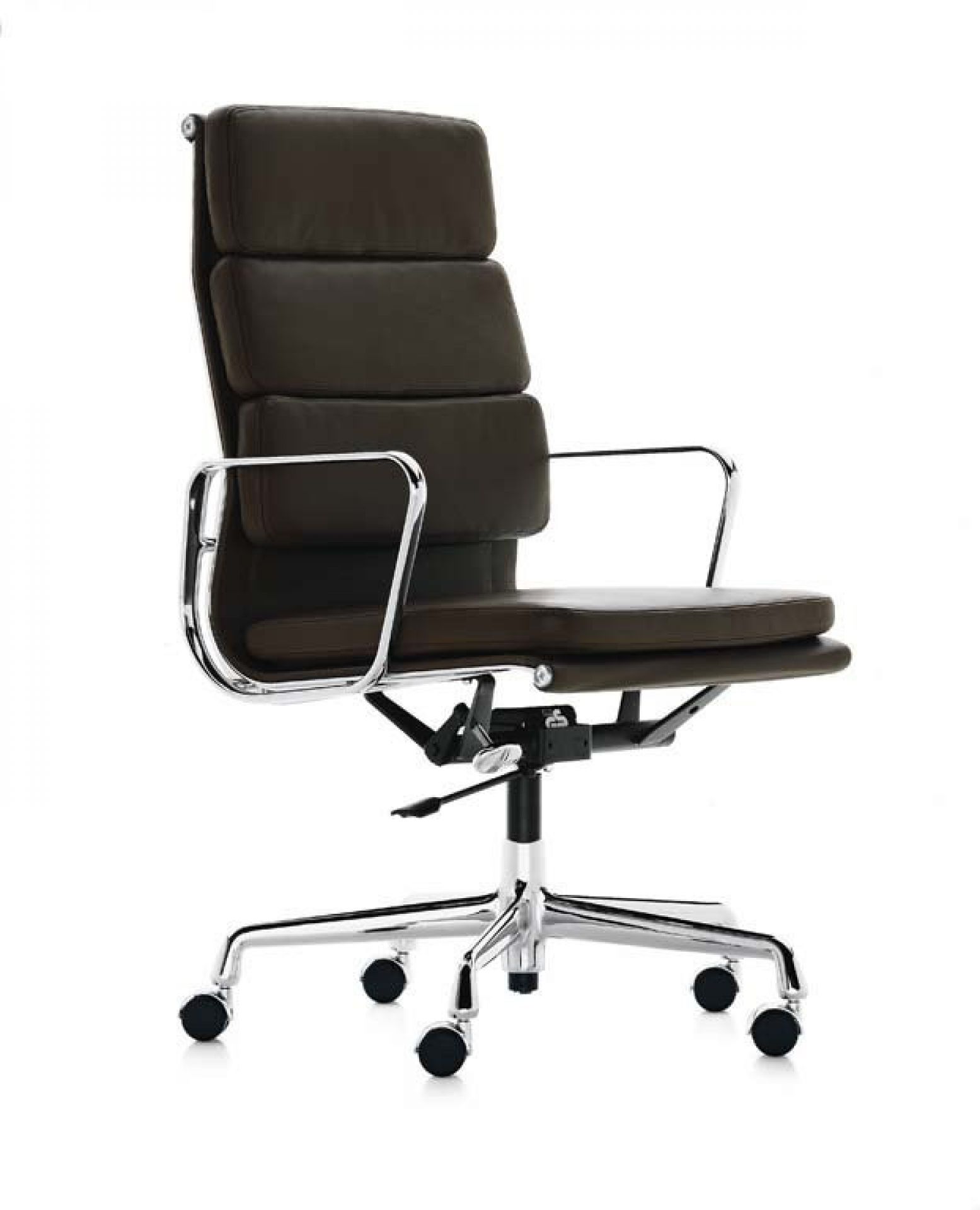 Eames Style Bürostuhl EA217 Leder Black