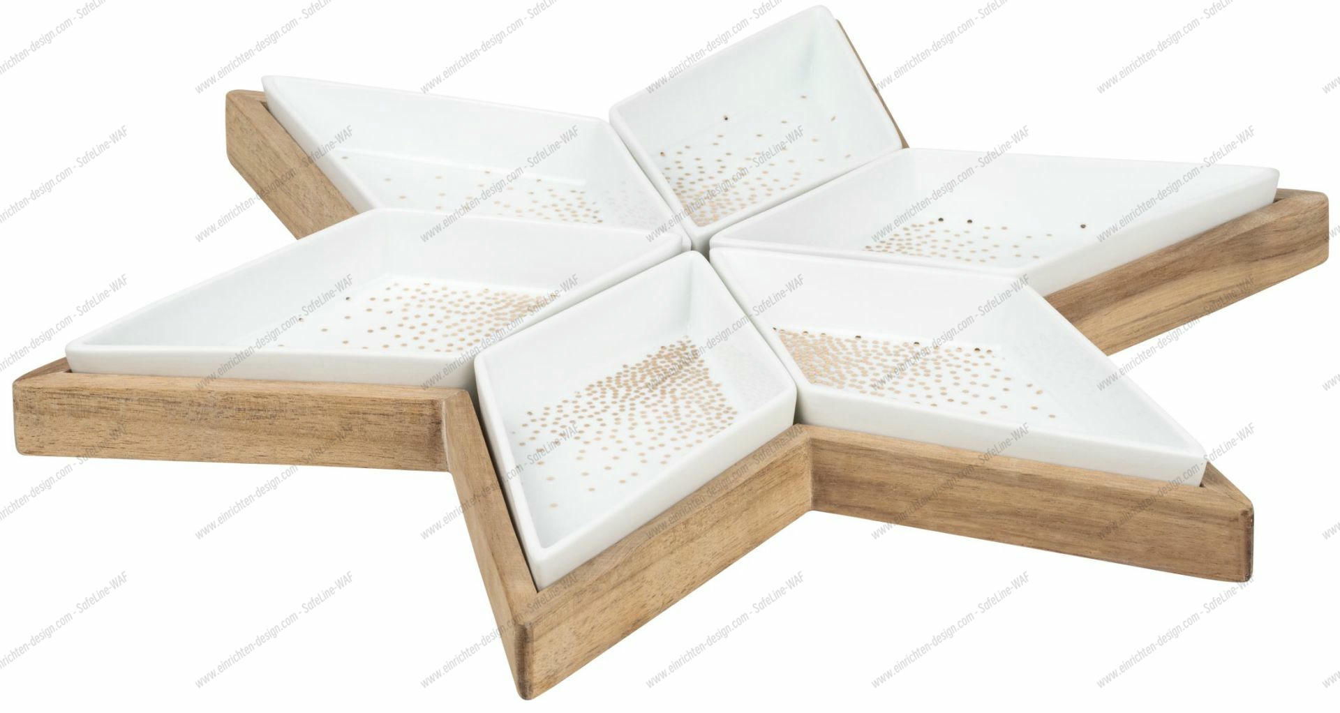 Star plate with serving bowls Räder