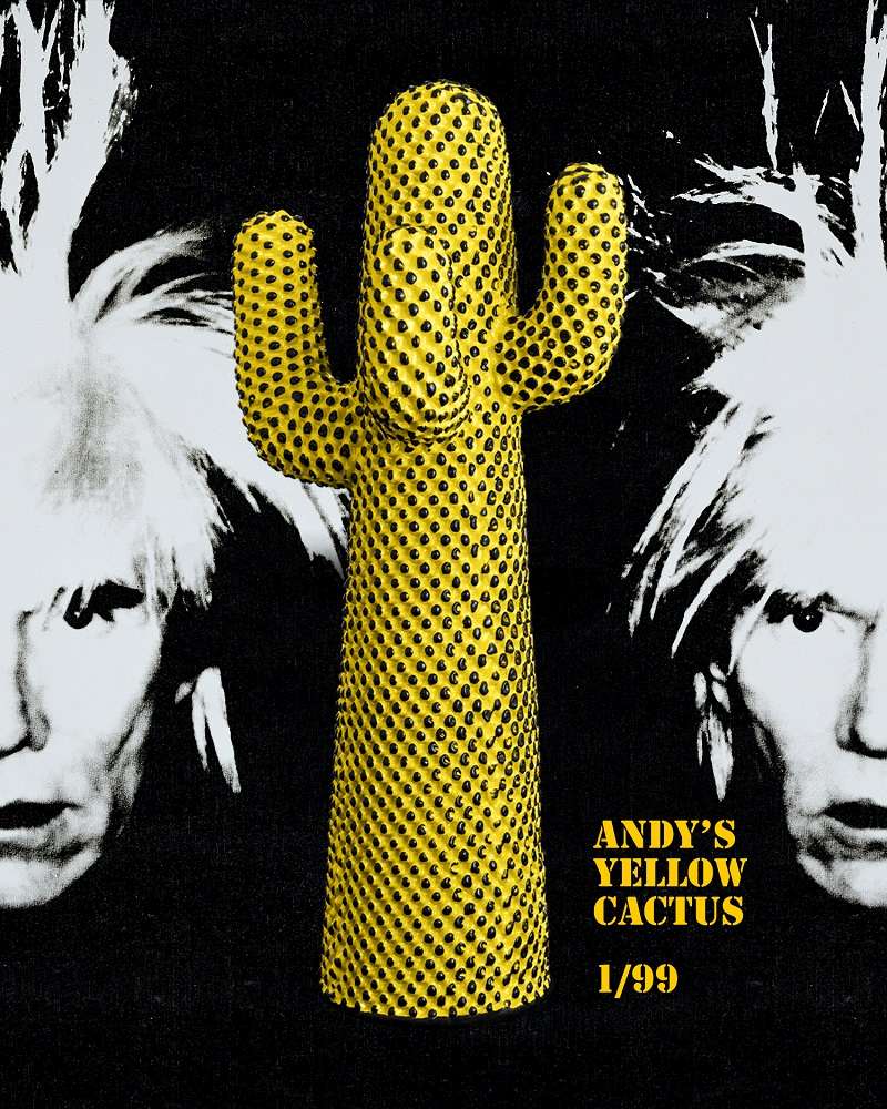 ANDY WARHOL X GUFRAM Andy's Cactus Wardrobe Gufram LIMITED EDITION SINGLE PIECES