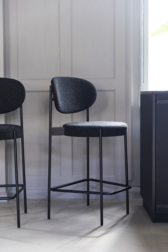 Series 430 Bar Stool Bar stool 75 cm BLACK / REMIX 123 Verpan SINGLE PIECES