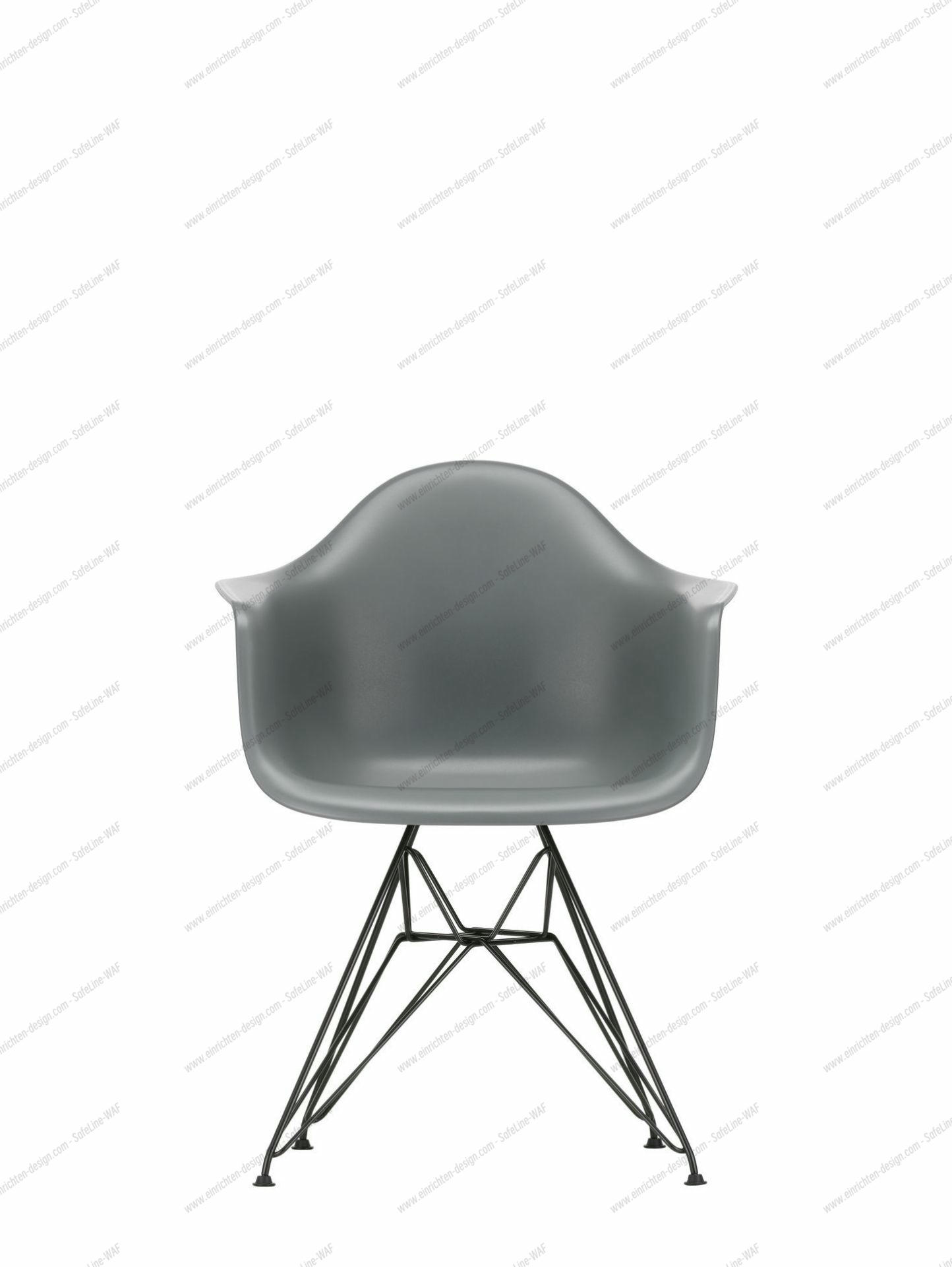 Eames Plastic Arm Chair DAR Chair Vitra Chrome - Poppy red