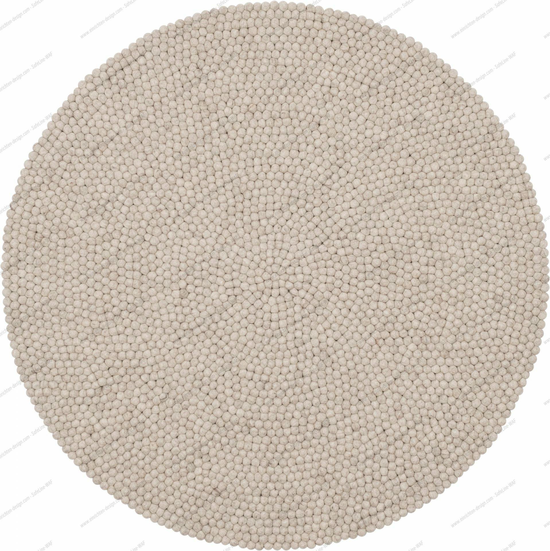 Felt ball Carpet round 180 cm myfelt Bela