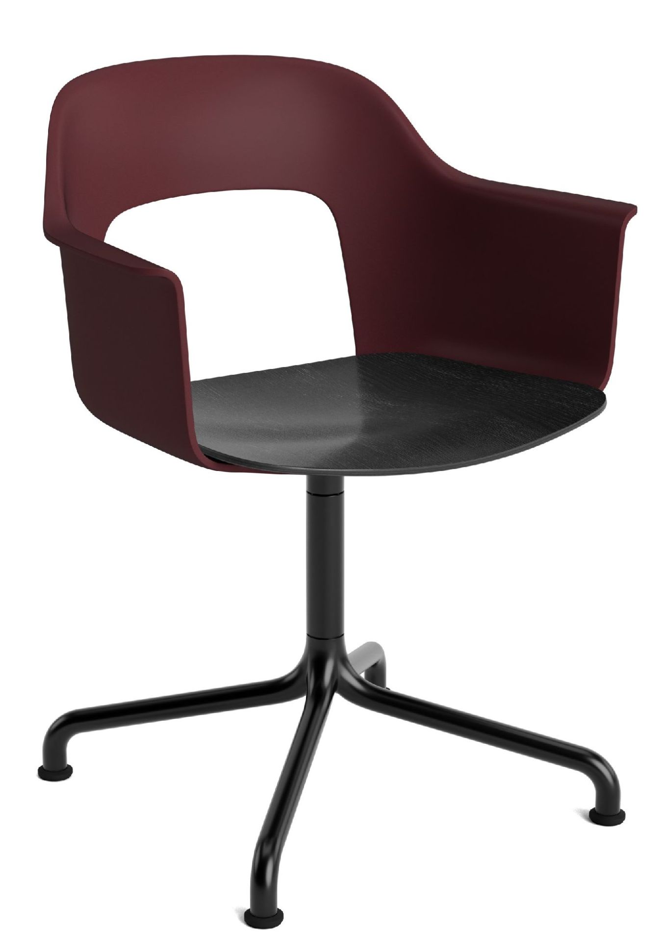 Layout Armchair 252 Armchair 4-star base swivel base with curved base Hay  