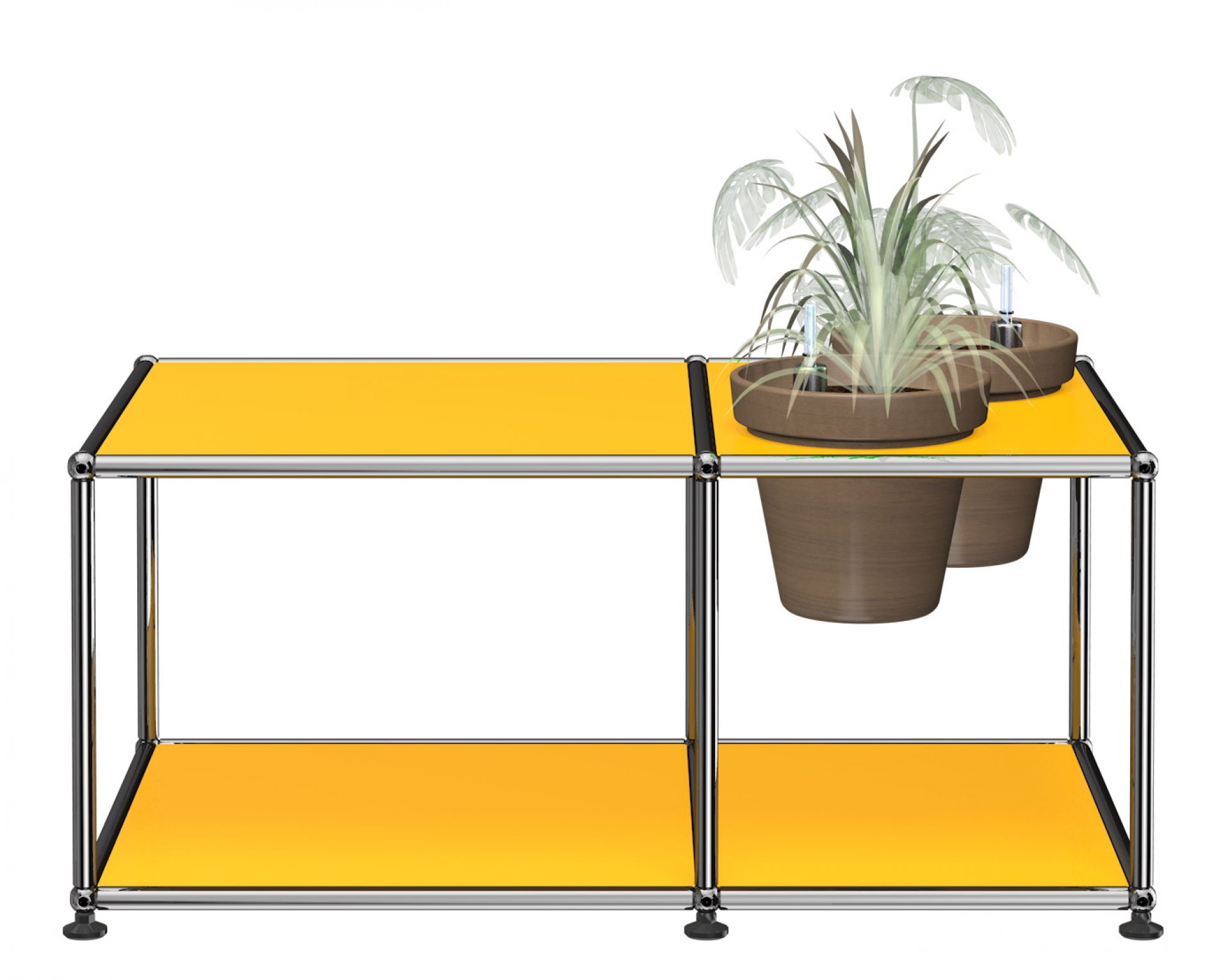 Plant worlds Side table USM Haller Golden yellow