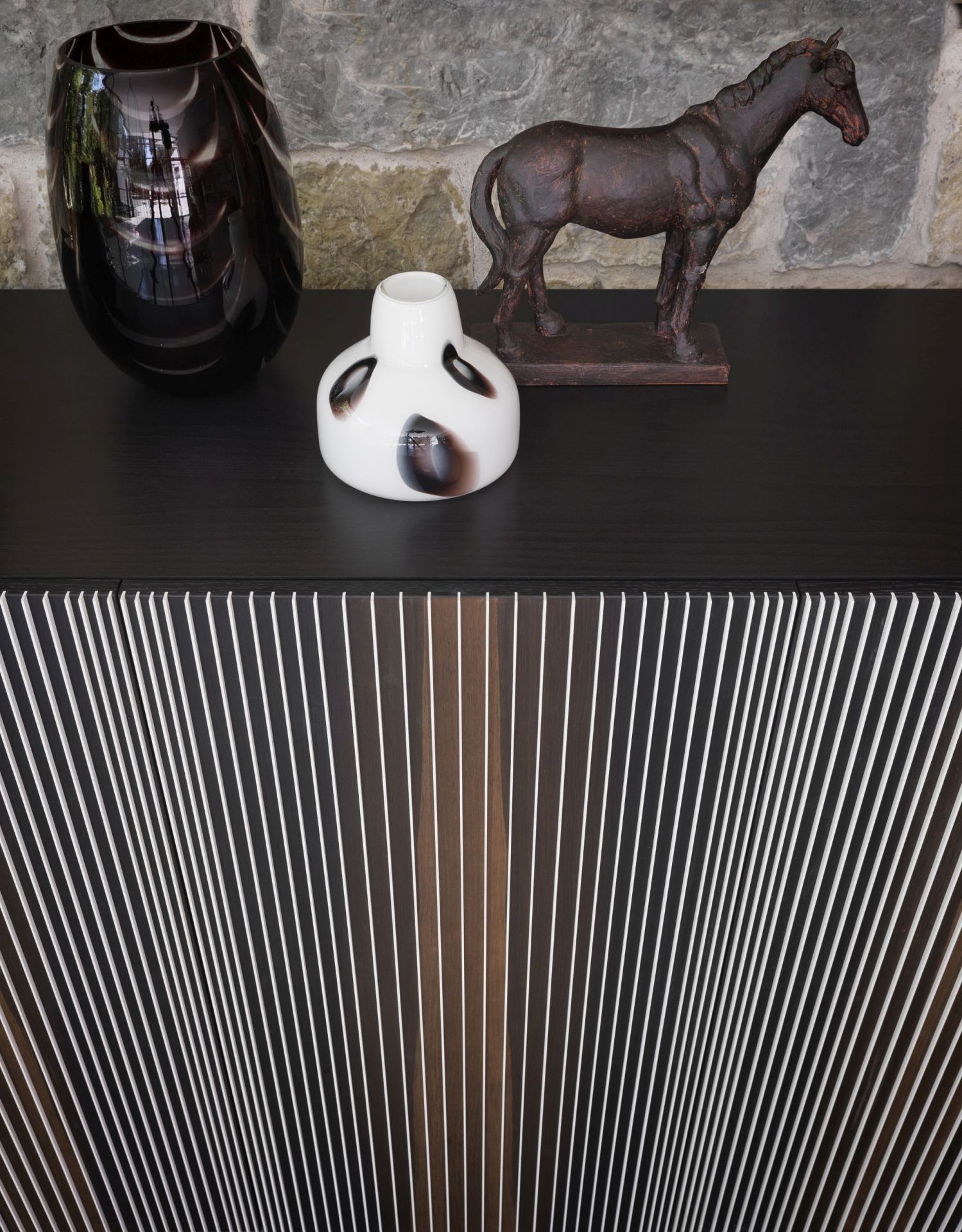 Carlos sideboard beech mocha 4 doors Casamania Horm