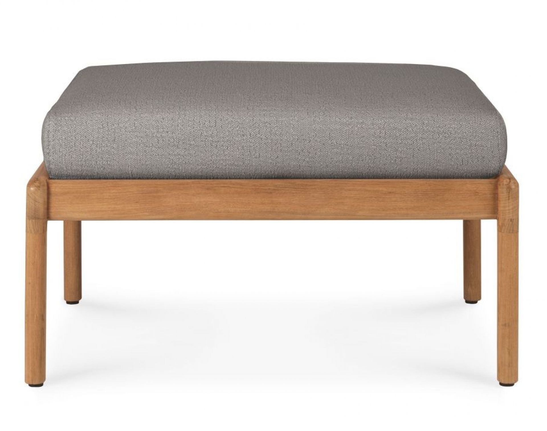 Jack Outdoor Upholstered Stool Teak Mocha Ethnicraft