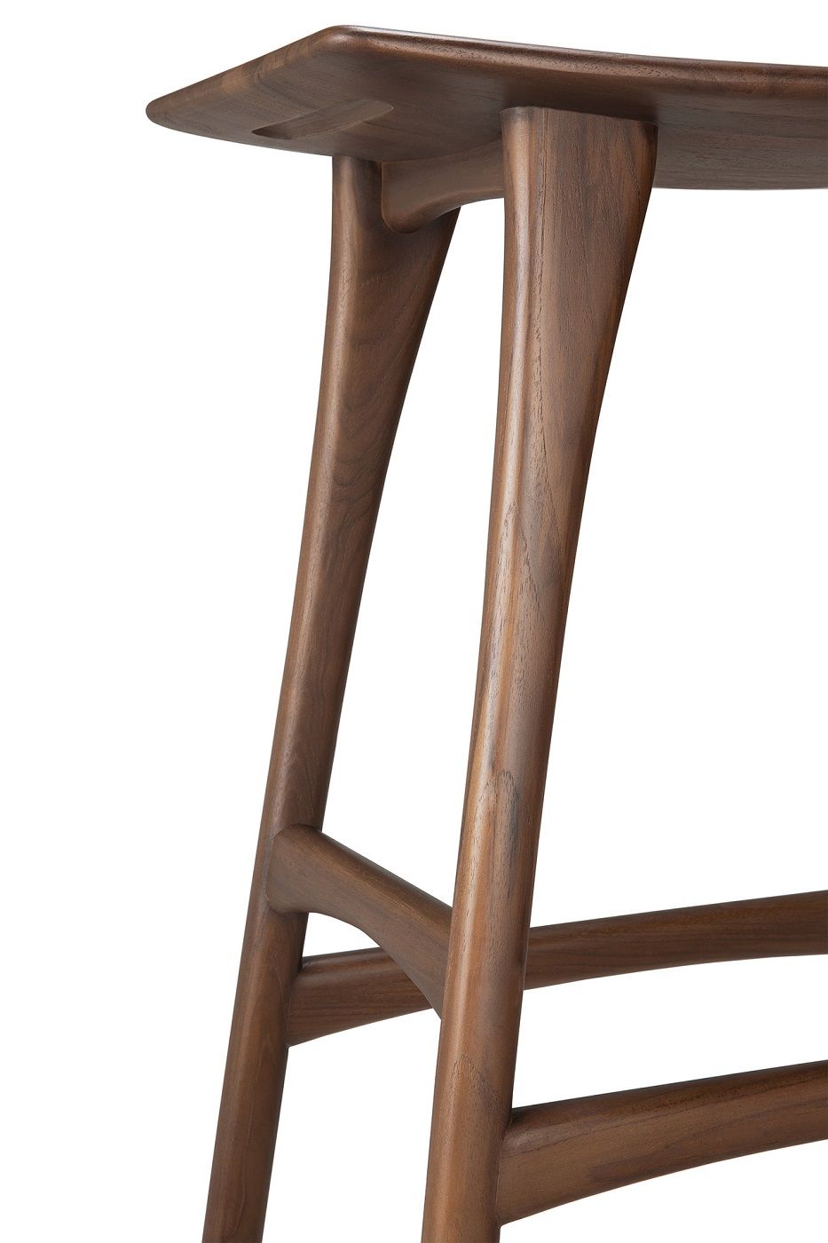Osso Counter Stool Teak Dark Brown Ethnicraft 