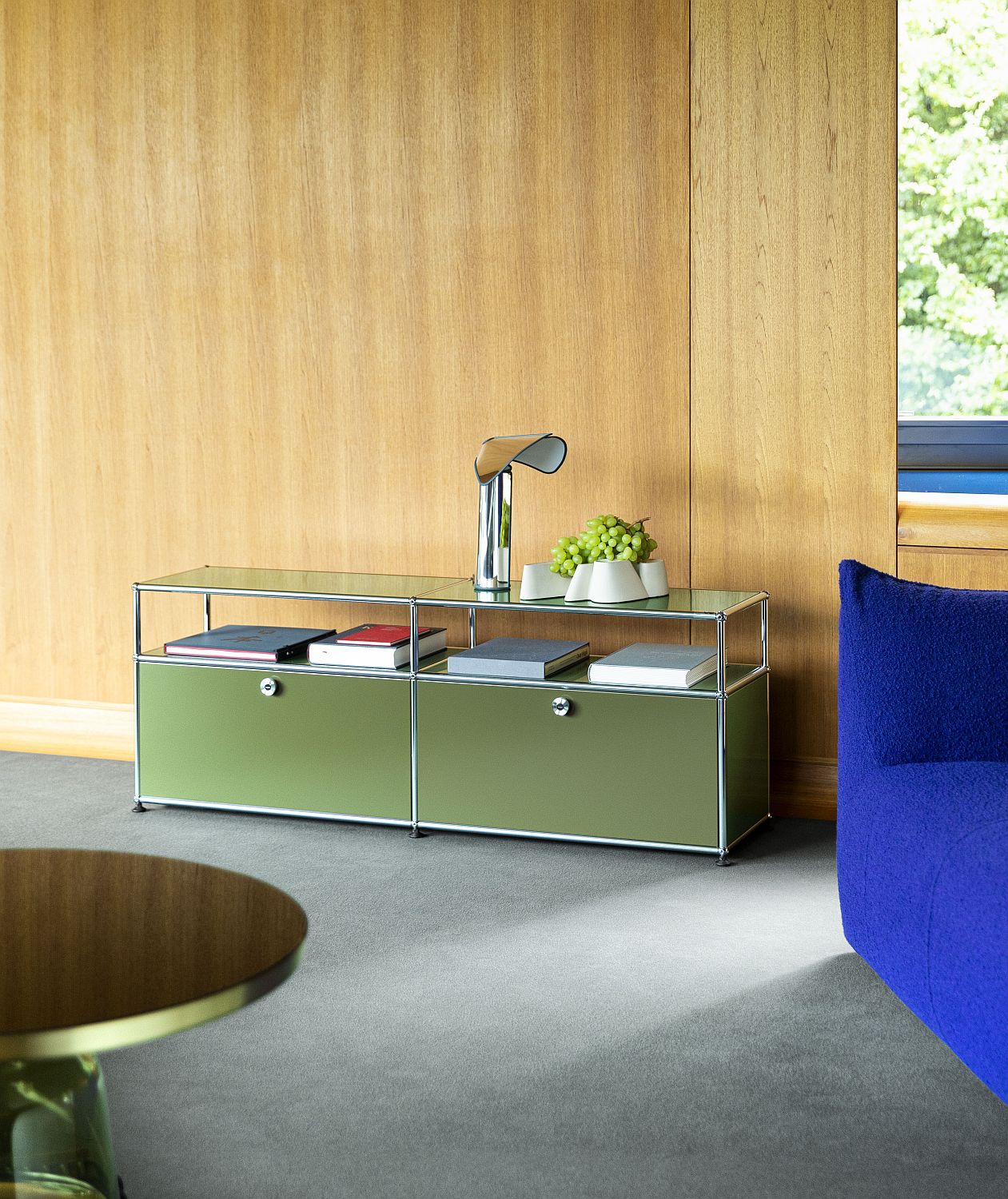 USM Haller Sideboard TV Hi-Fi-Möbel – QUICK SHIP-graphitschwarz