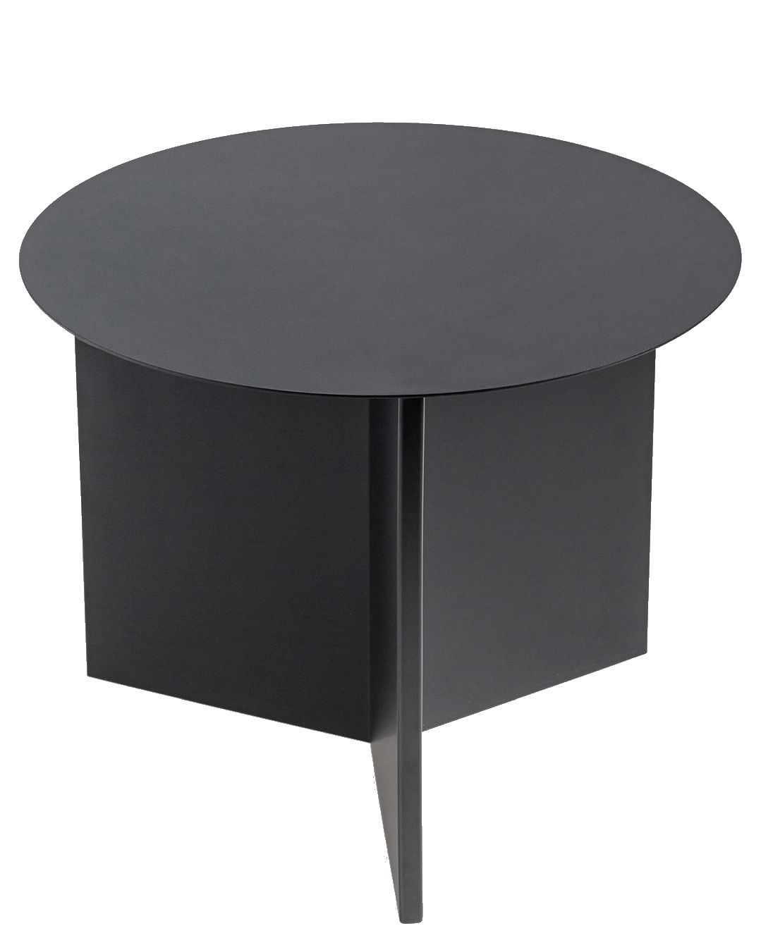 Slit Table Round Side Table Hay