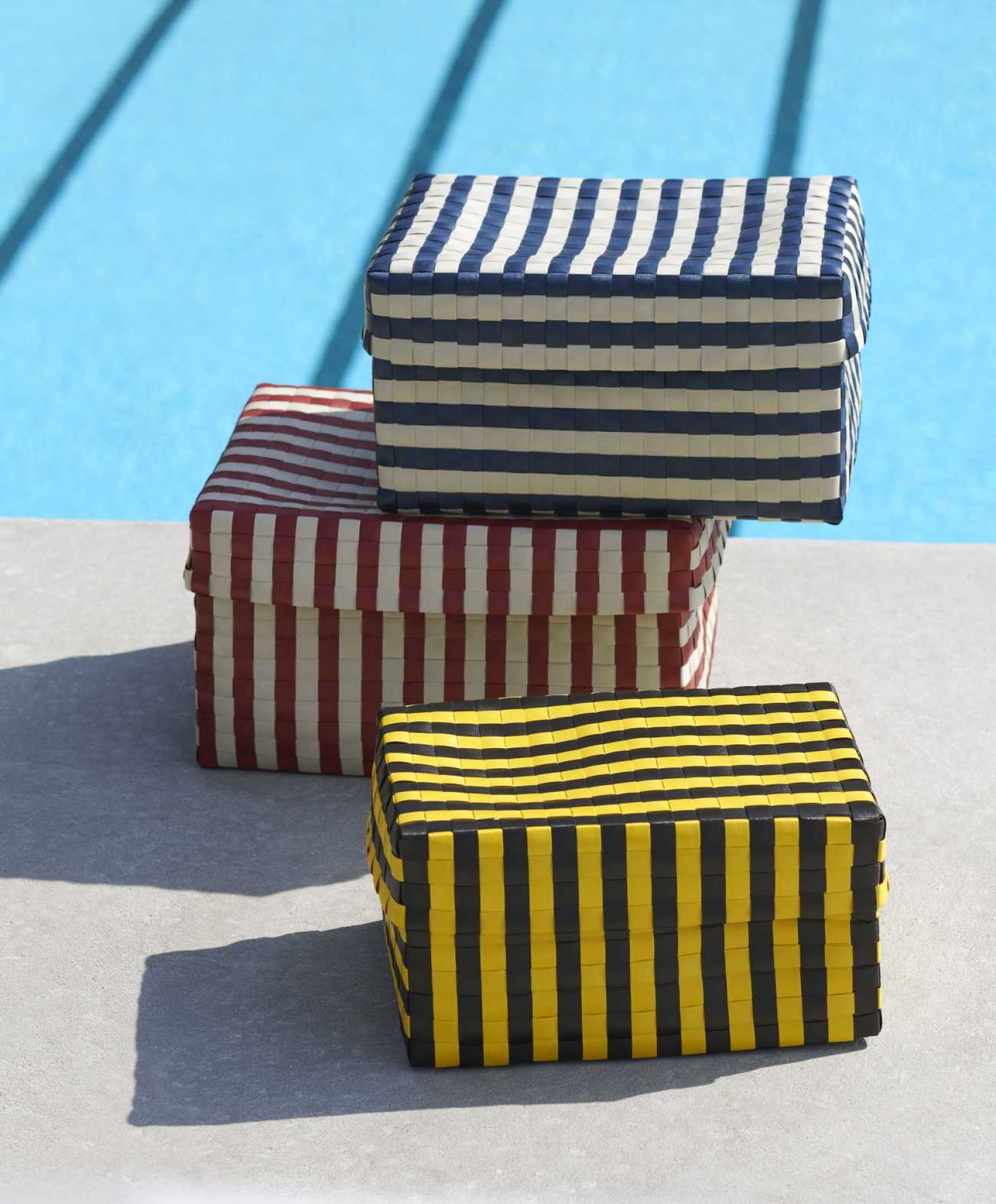 Maxim Stripe Box S Yellow and Black Hay SINGLE PIECES