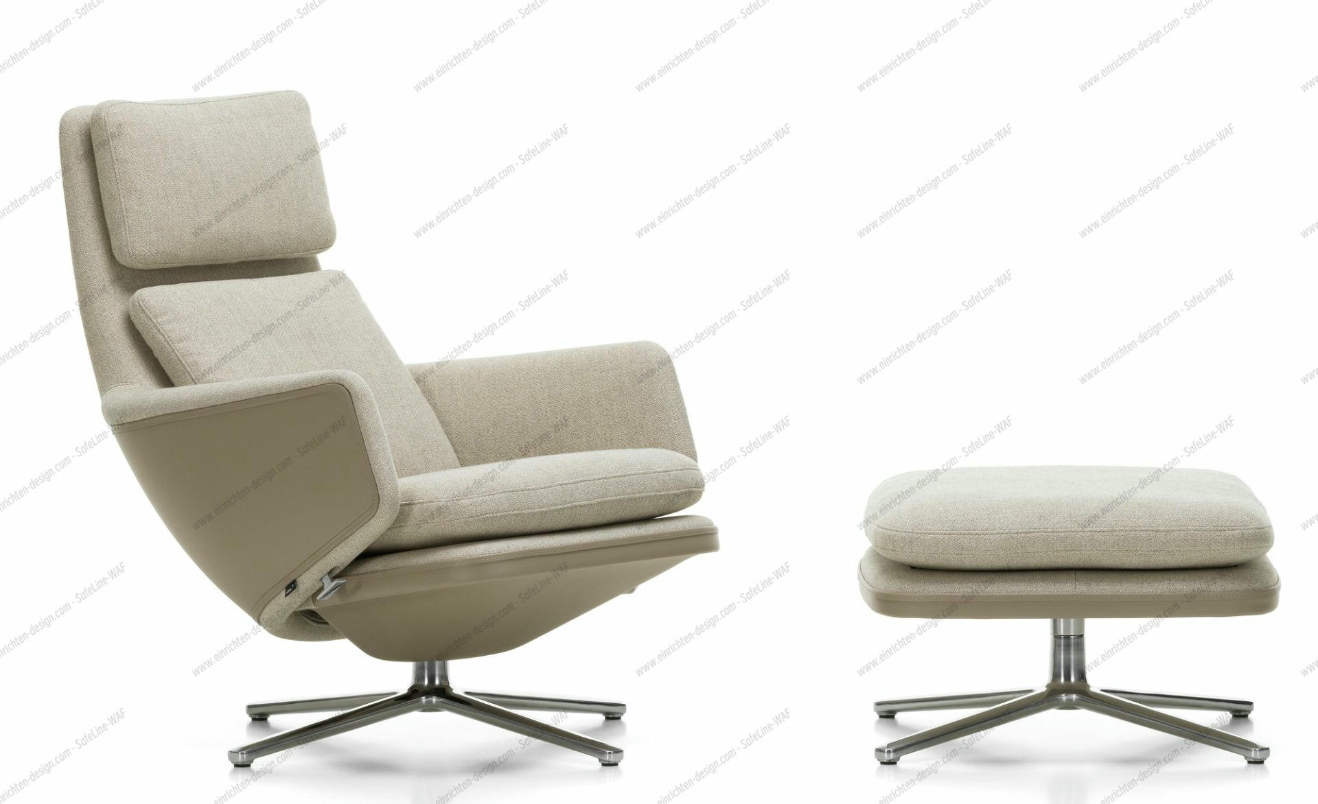 Grand Relax Armchair & Ottoman Vitra