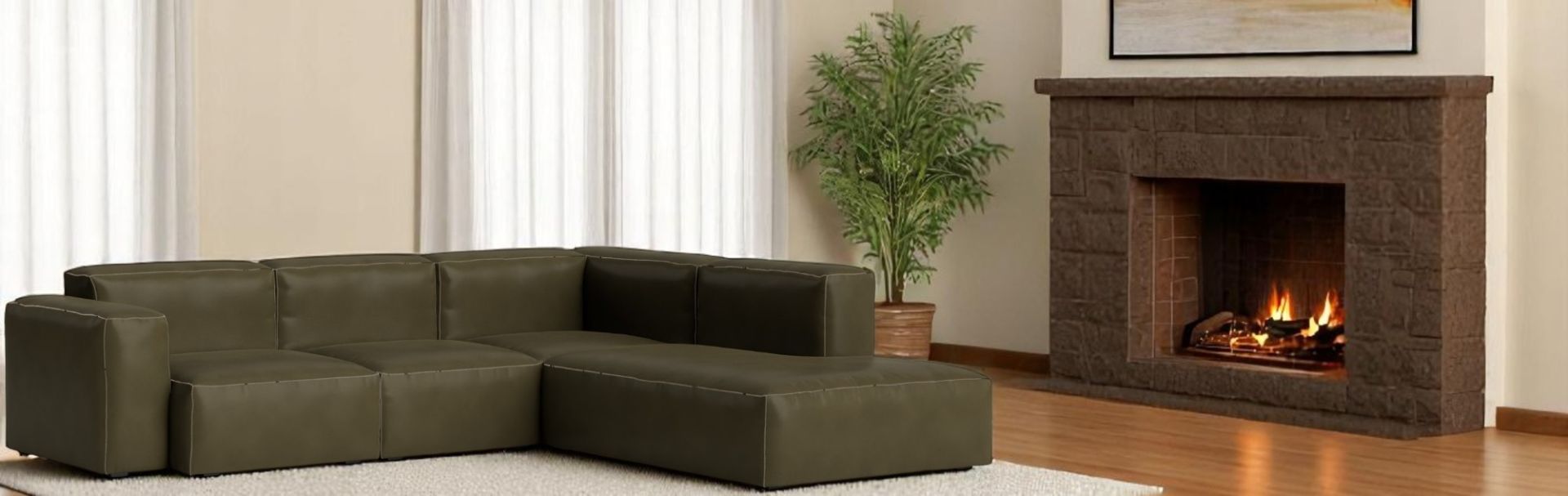 Mags Soft Sofa Corner Combination 2 low Armrest right Hay